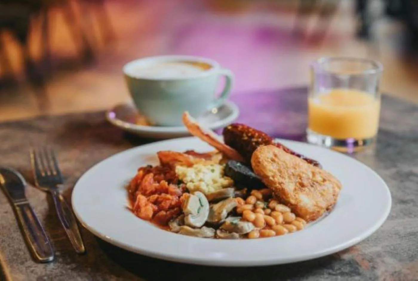 English/Irish breakfast in Kabannas Newcastle