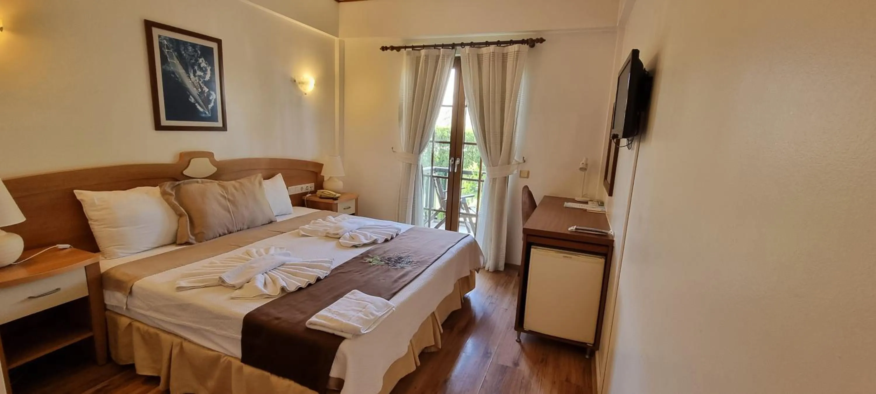 Bed in Efe Hotel Gocek