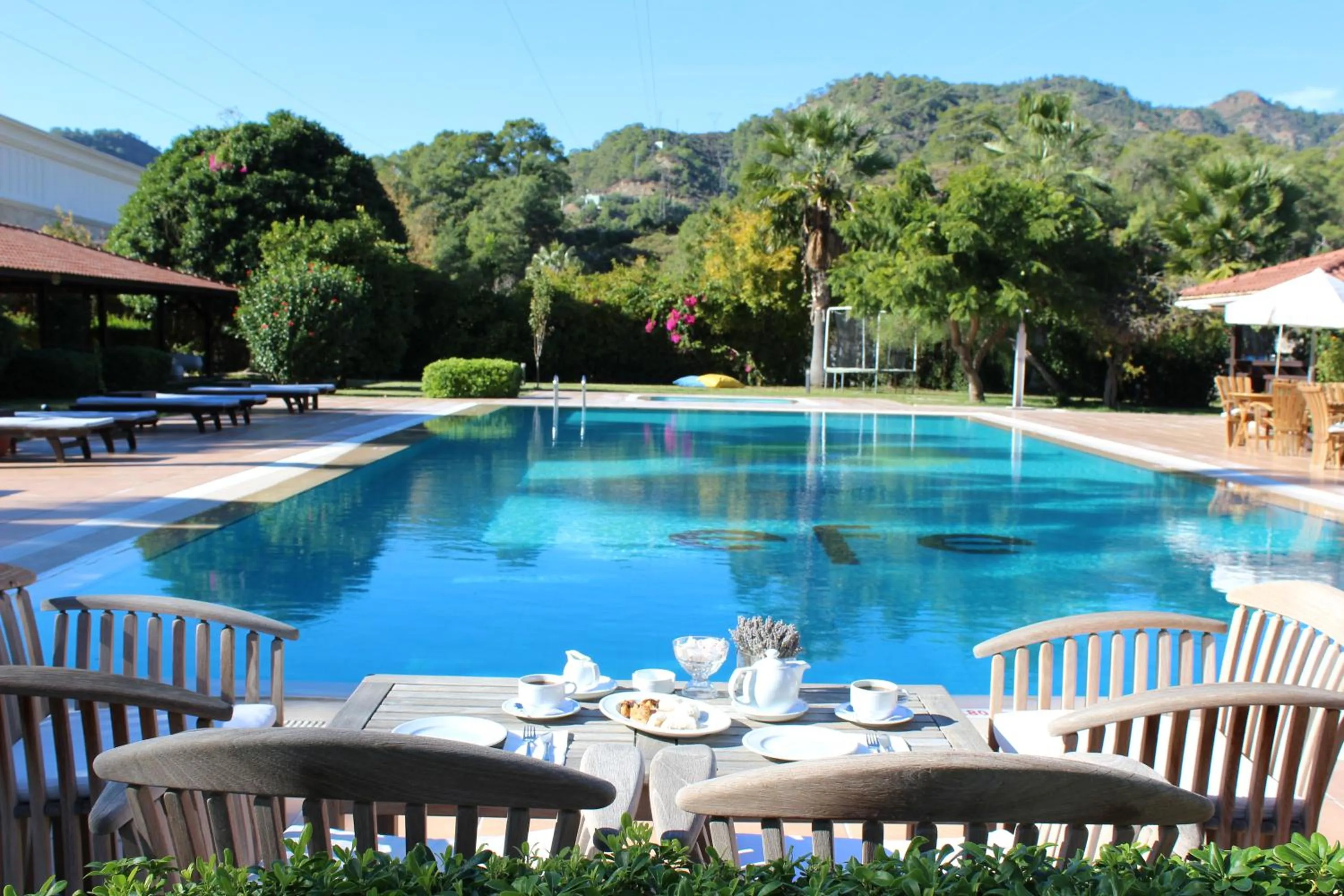 Pool view in Efe Hotel Gocek