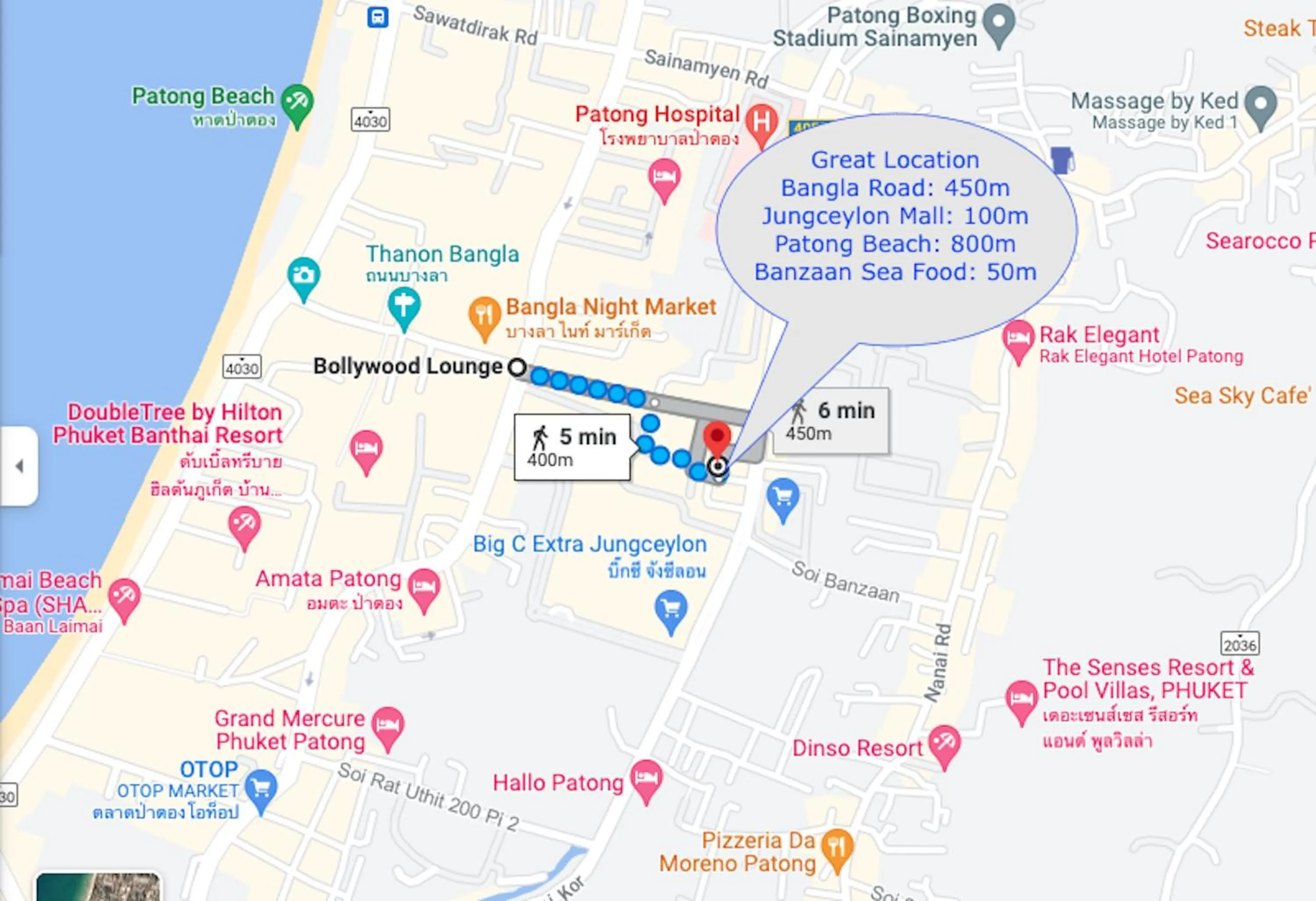 Location in 77 Bangla Hotel - Patong Phuket