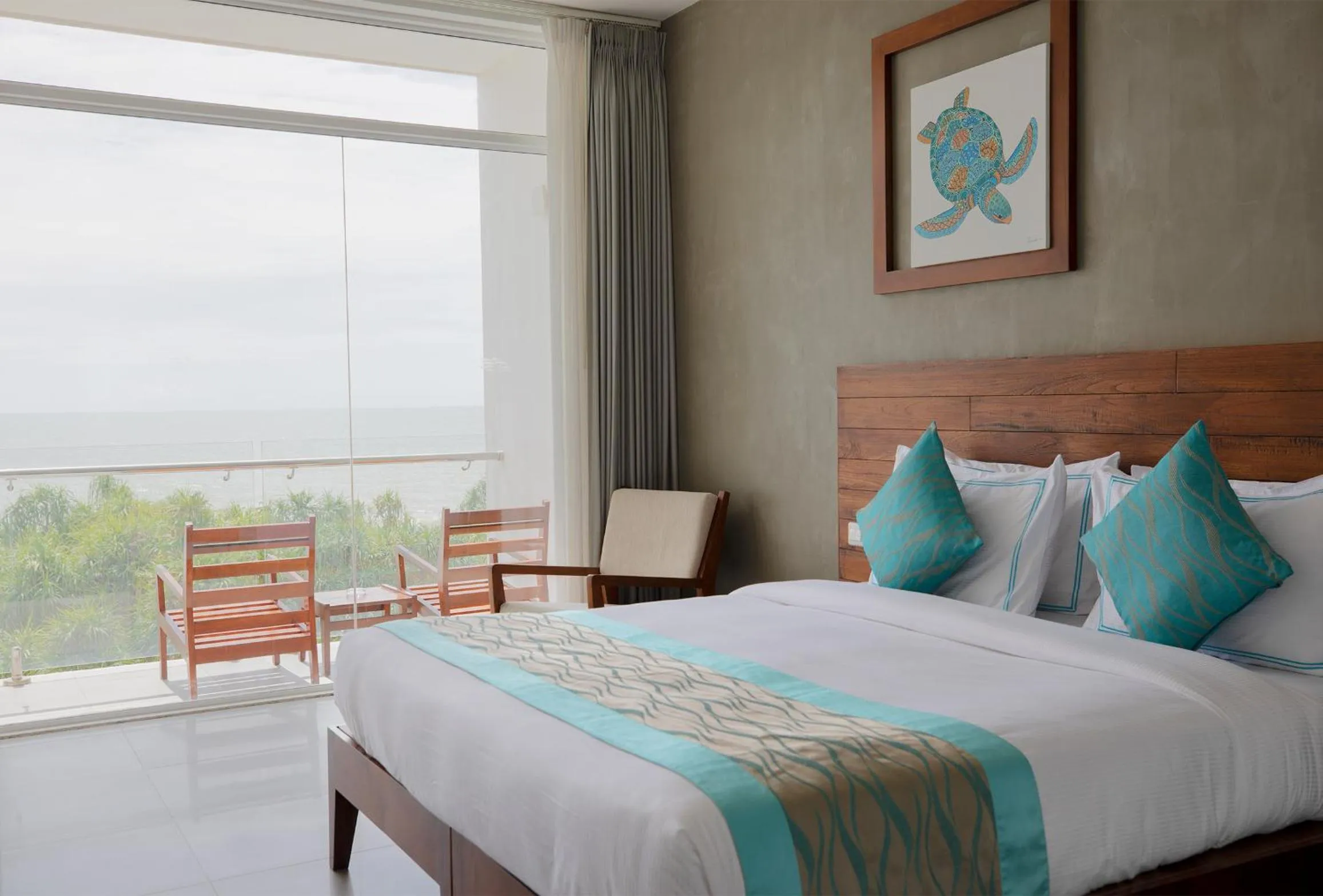 View (from property/room), Bed in The Habitat Kosgoda by Asia Leisure