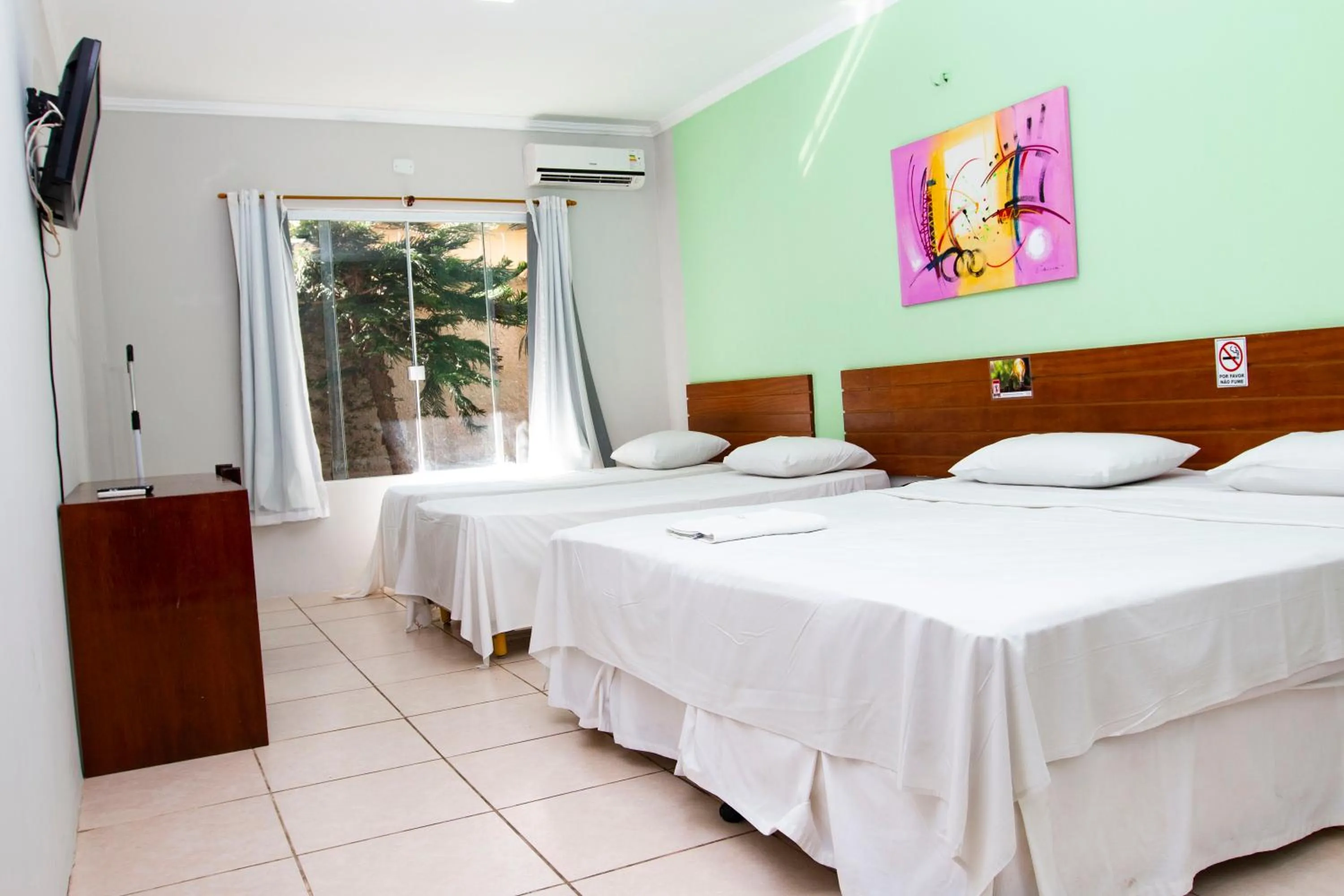 Bed in Hotel Portal dos Ventos