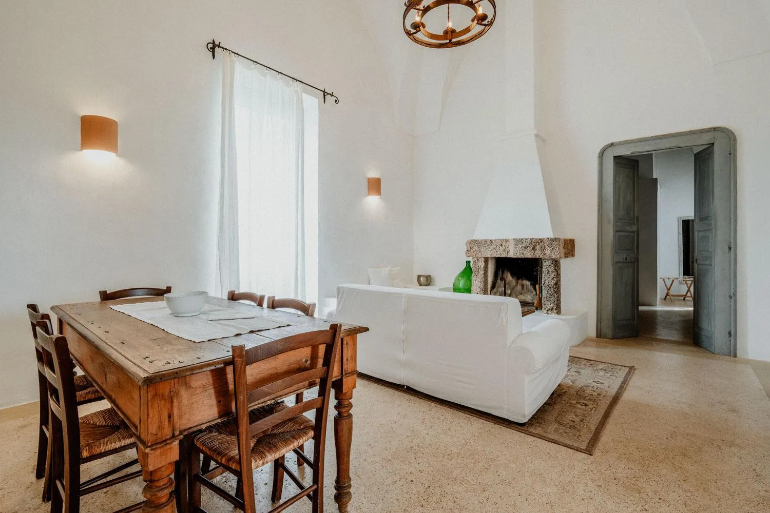 Living room in Masseria Li Foggi