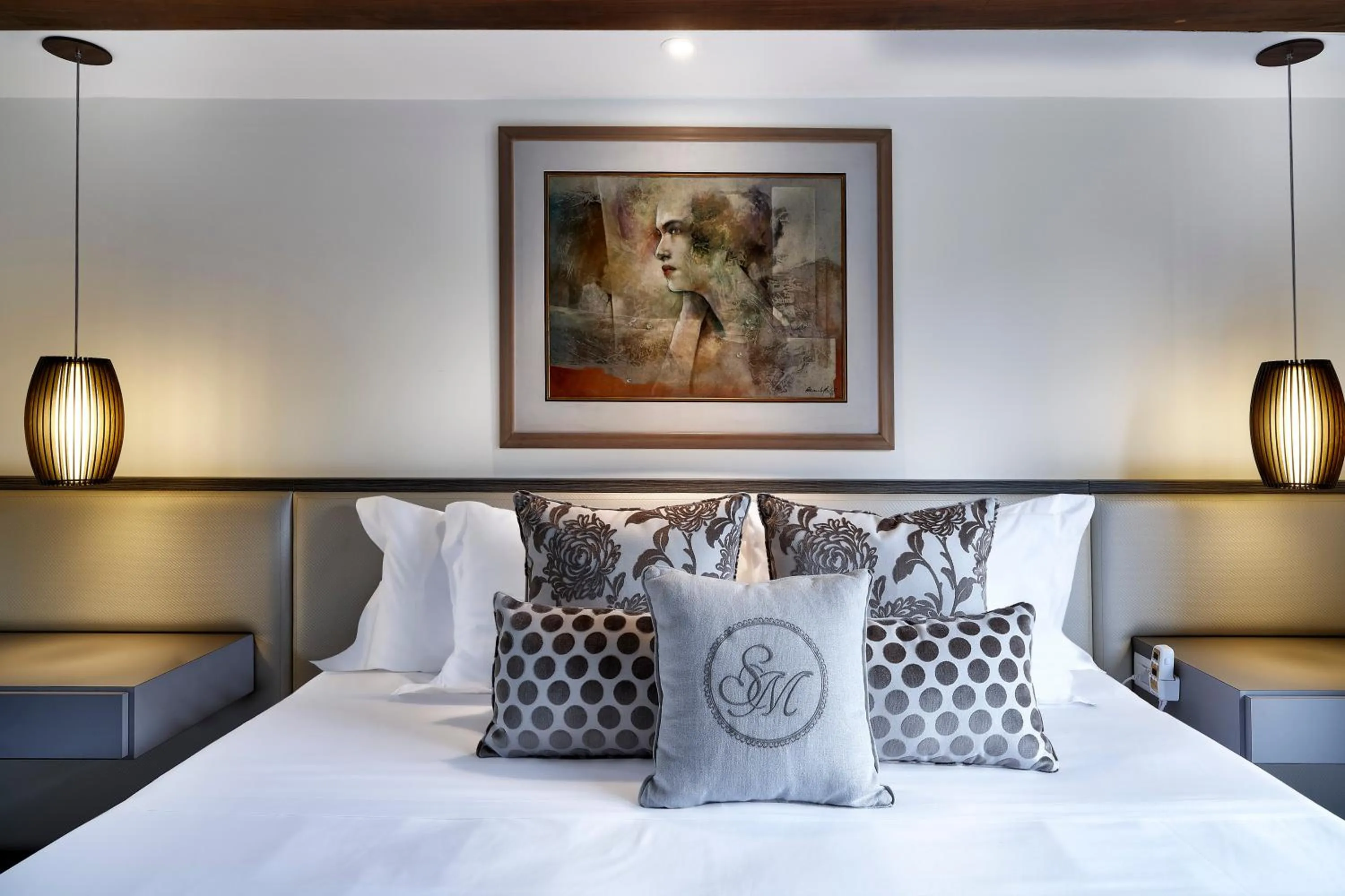 Decorative detail, Bed in Hotel & Spa Saint Michel