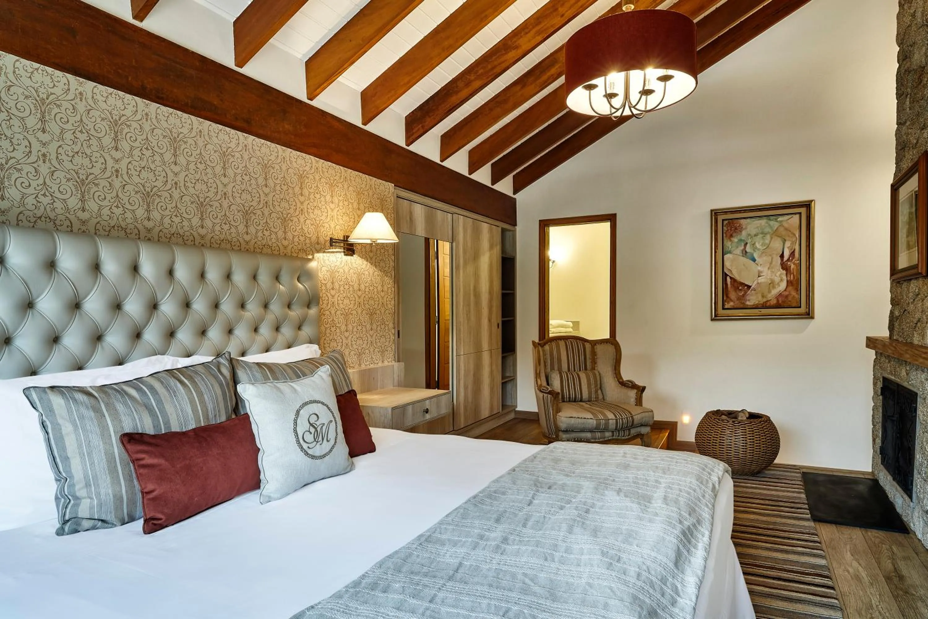 Decorative detail, Bed in Hotel & Spa Saint Michel