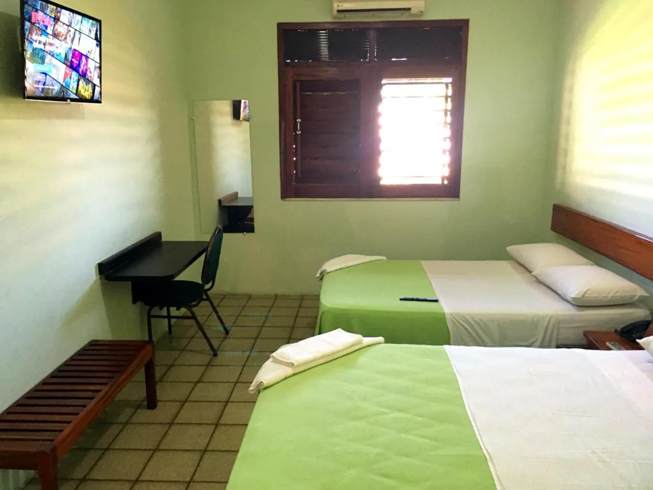 Bed in Hotel Pousada Dos Ventos