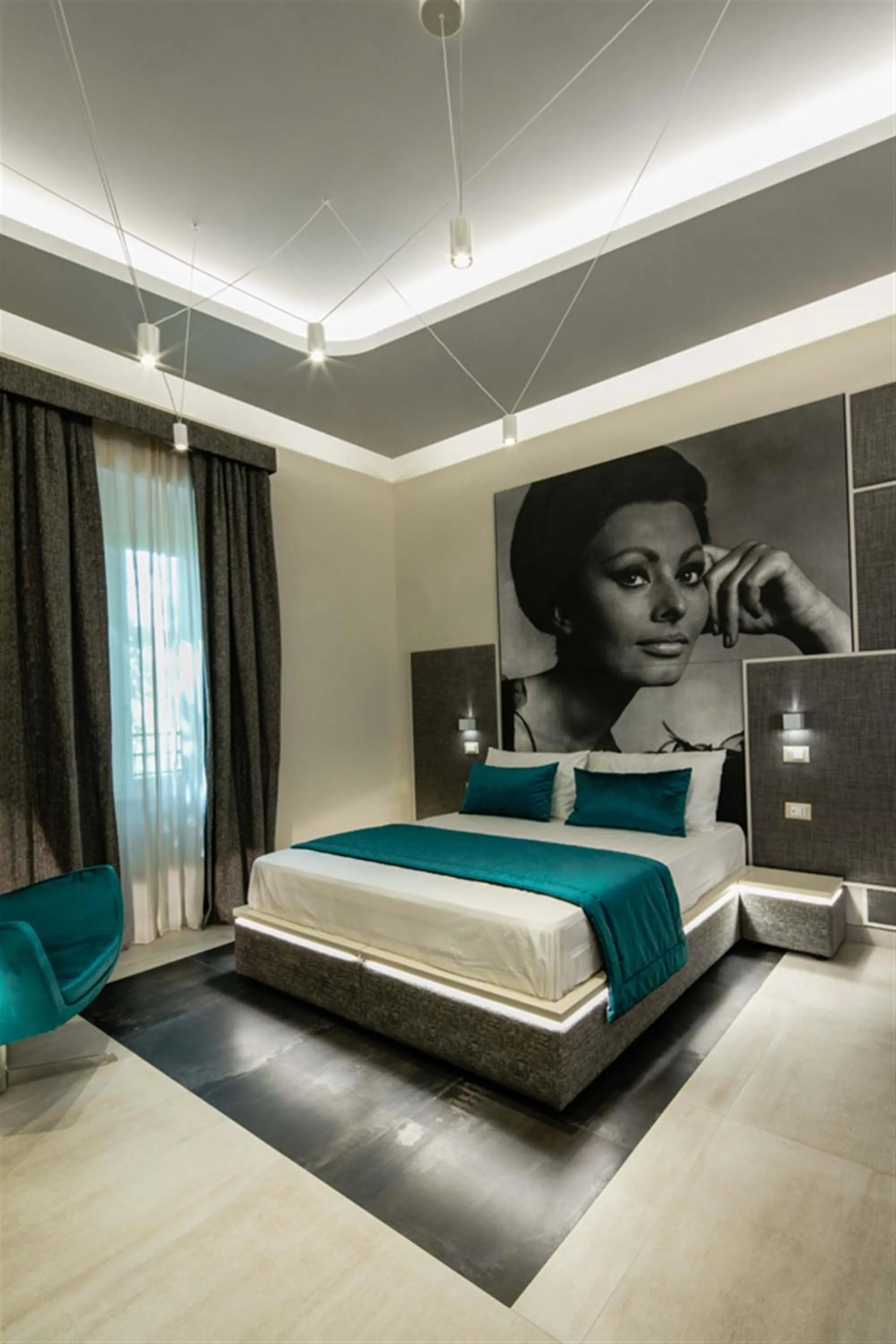 Bedroom, Bed in Via Veneto Luxury Suites