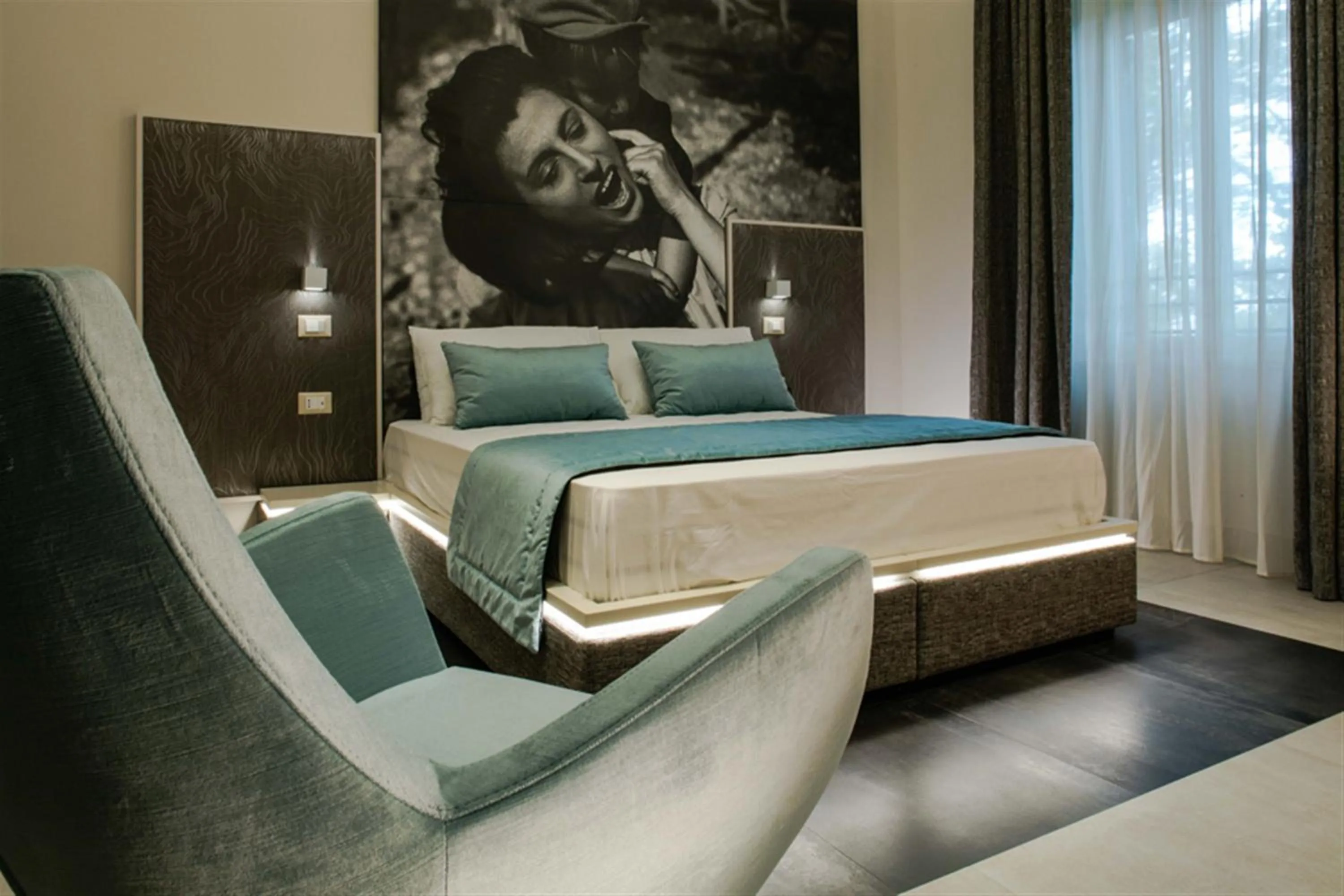 Bedroom, Bed in Via Veneto Luxury Suites