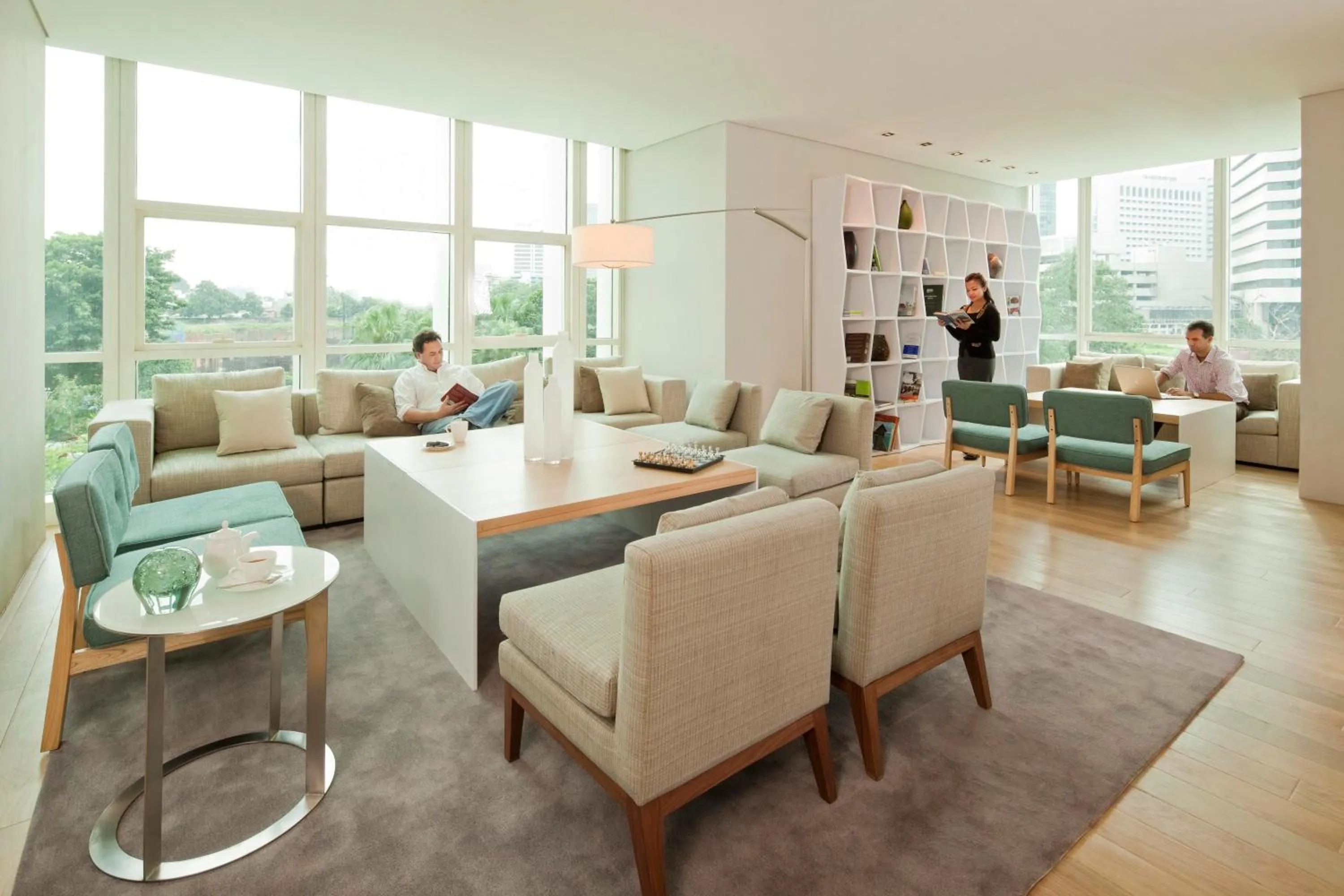 Communal lounge/ TV room in Fraser Residence Sudirman Jakarta