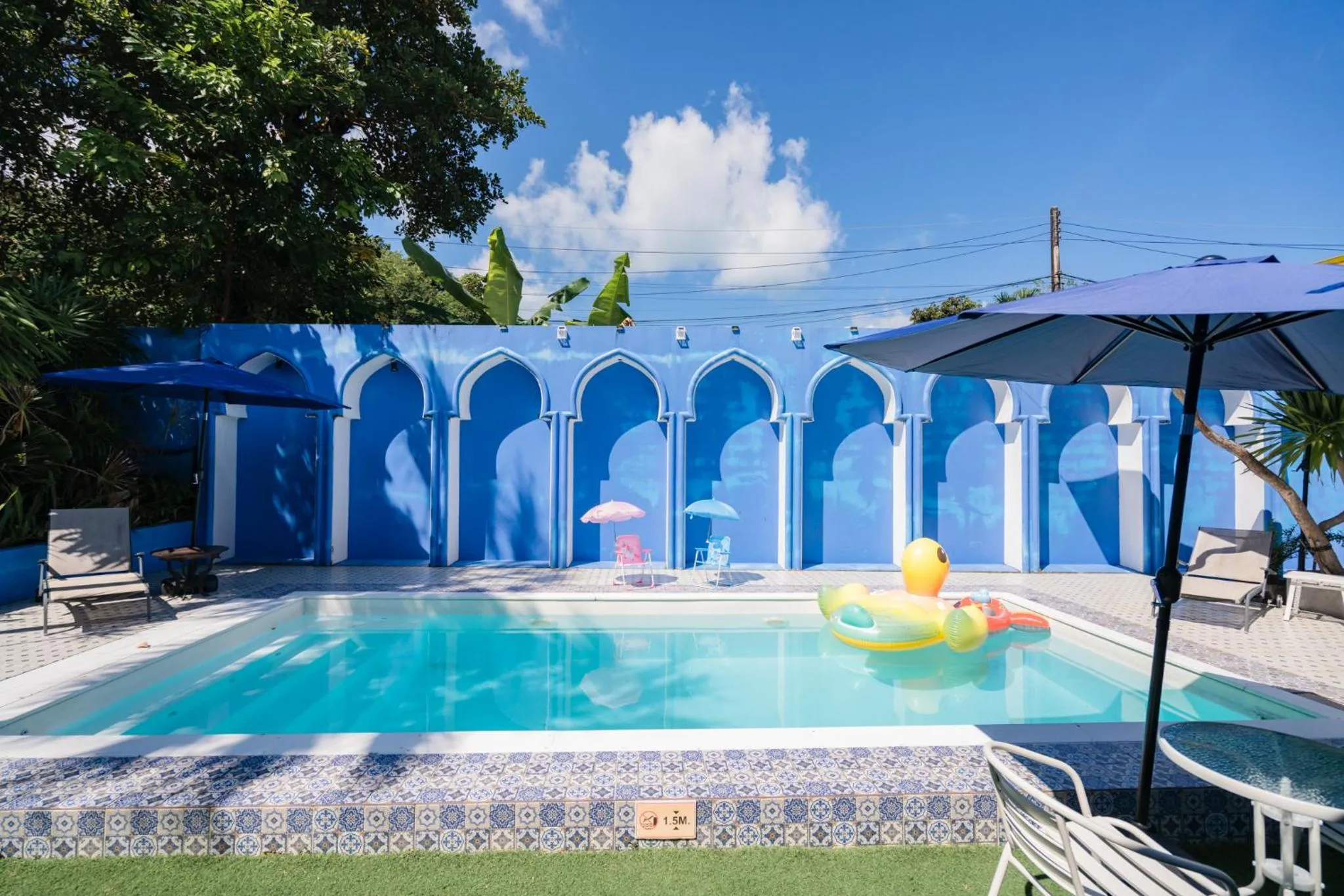 Pool view in The Panwa Guesthouse, Phuket