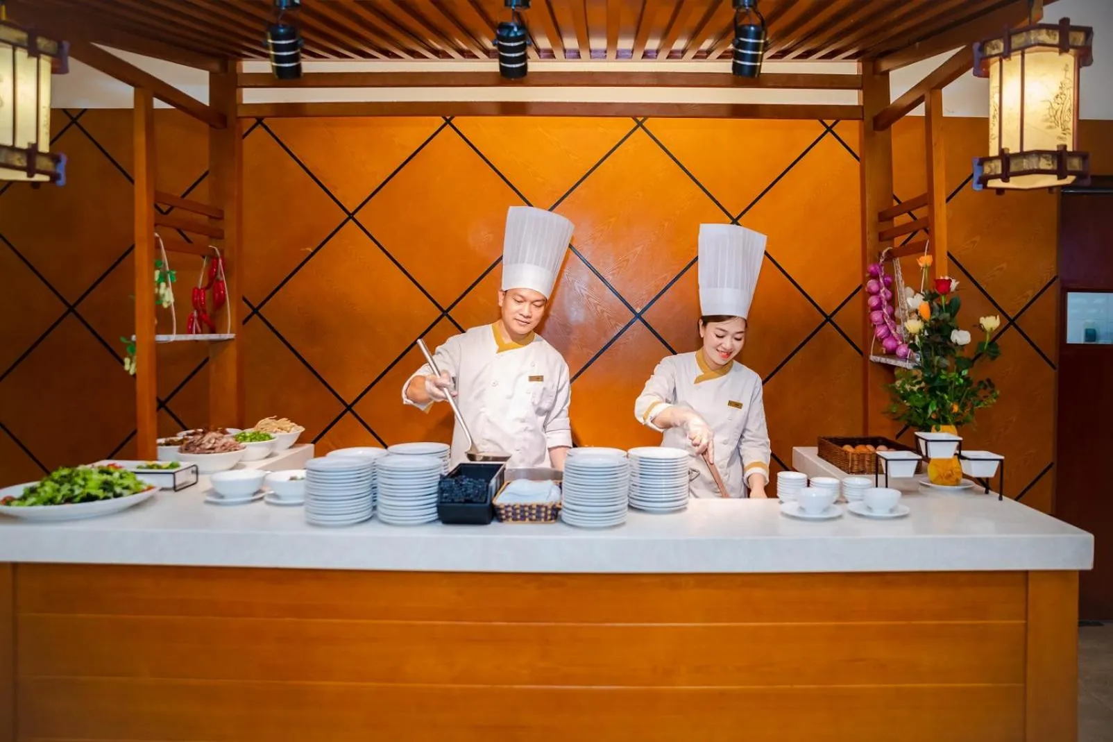 People in Muong Thanh Grand Ha Long Hotel