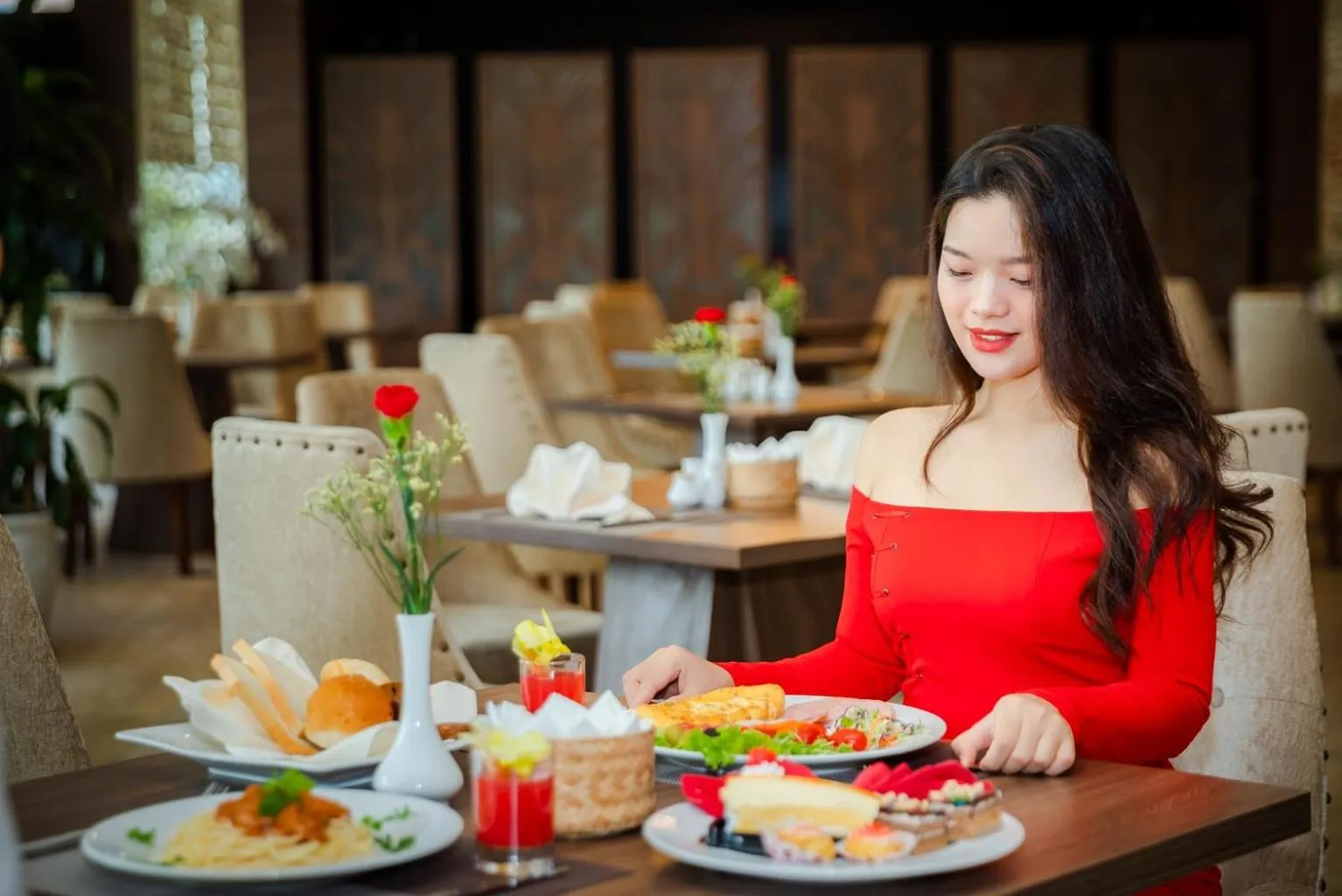 Breakfast in Muong Thanh Grand Ha Long Hotel