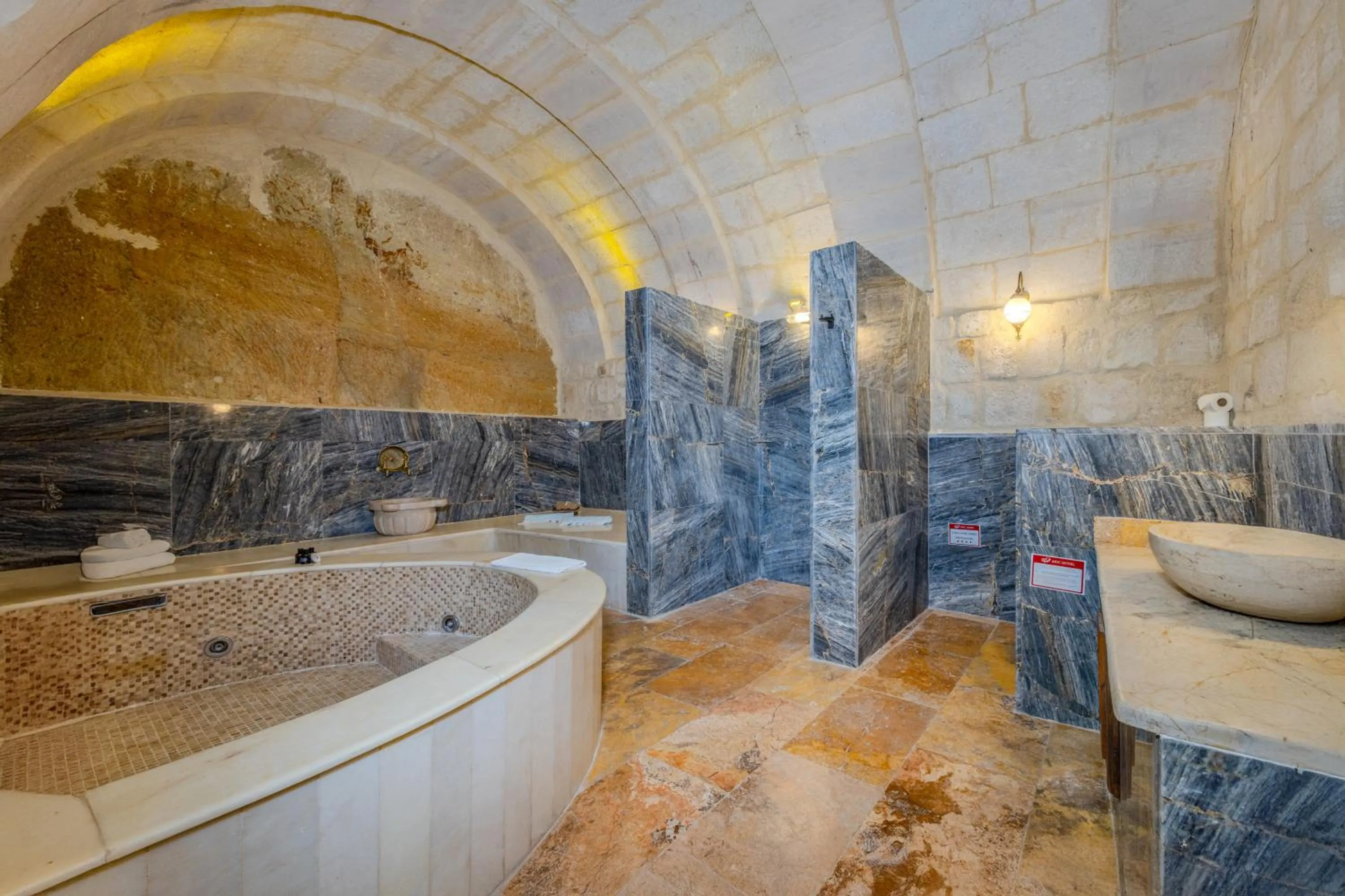 Shower in MDC Cave Hotel Cappadocia