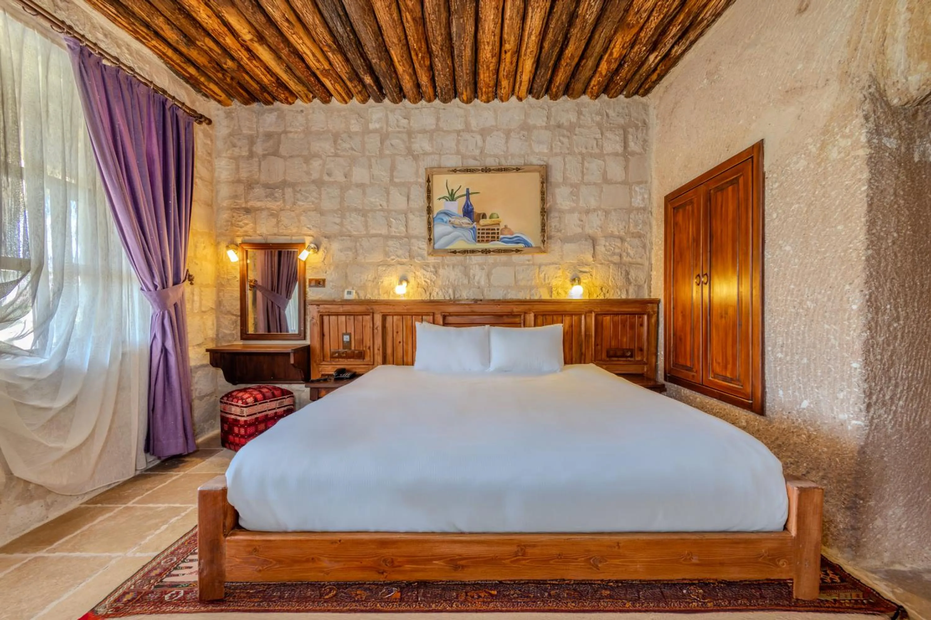 Bed in MDC Cave Hotel Cappadocia