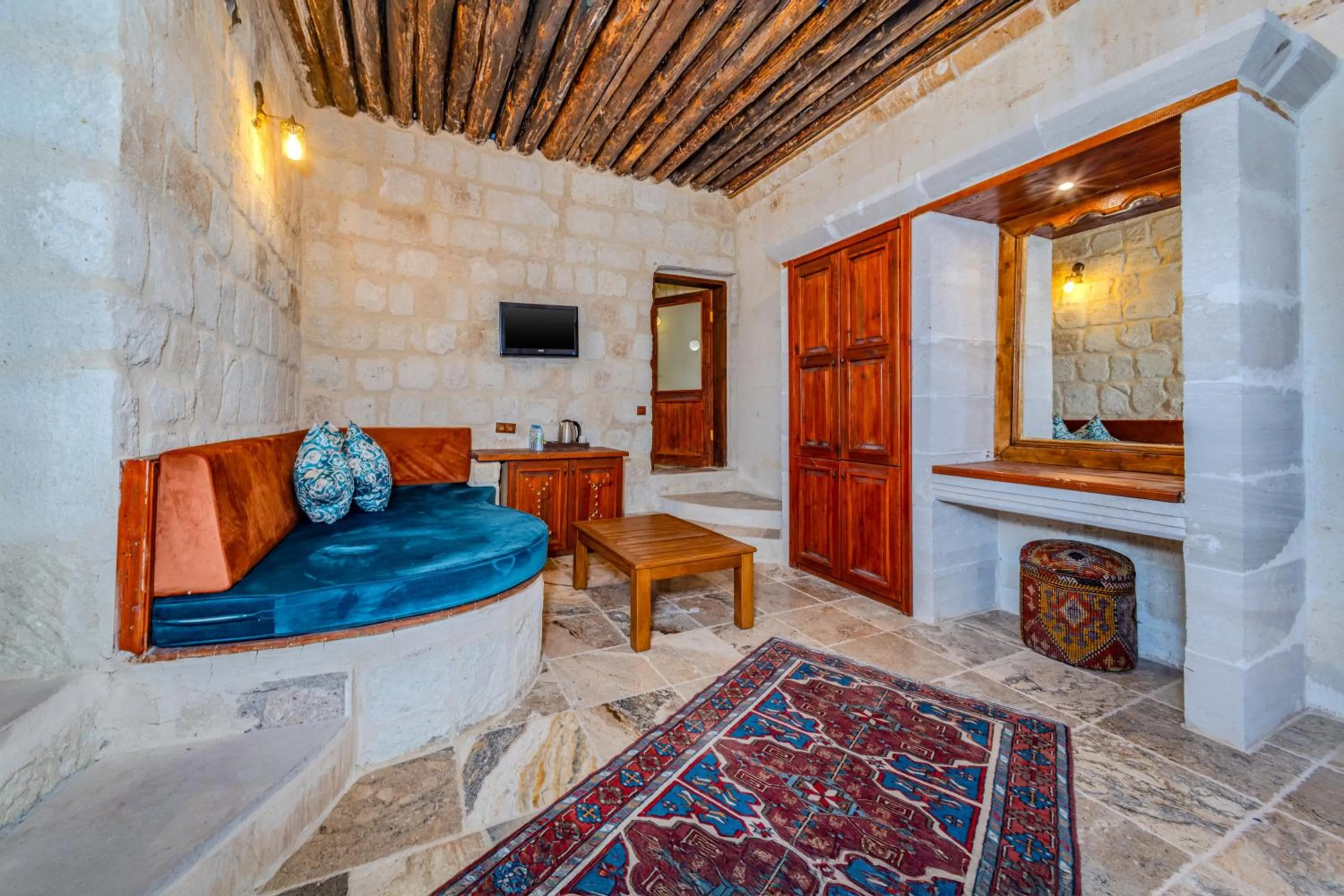 Living room in MDC Cave Hotel Cappadocia