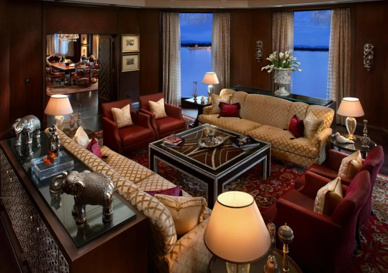 Living room in The Leela Palace Udaipur