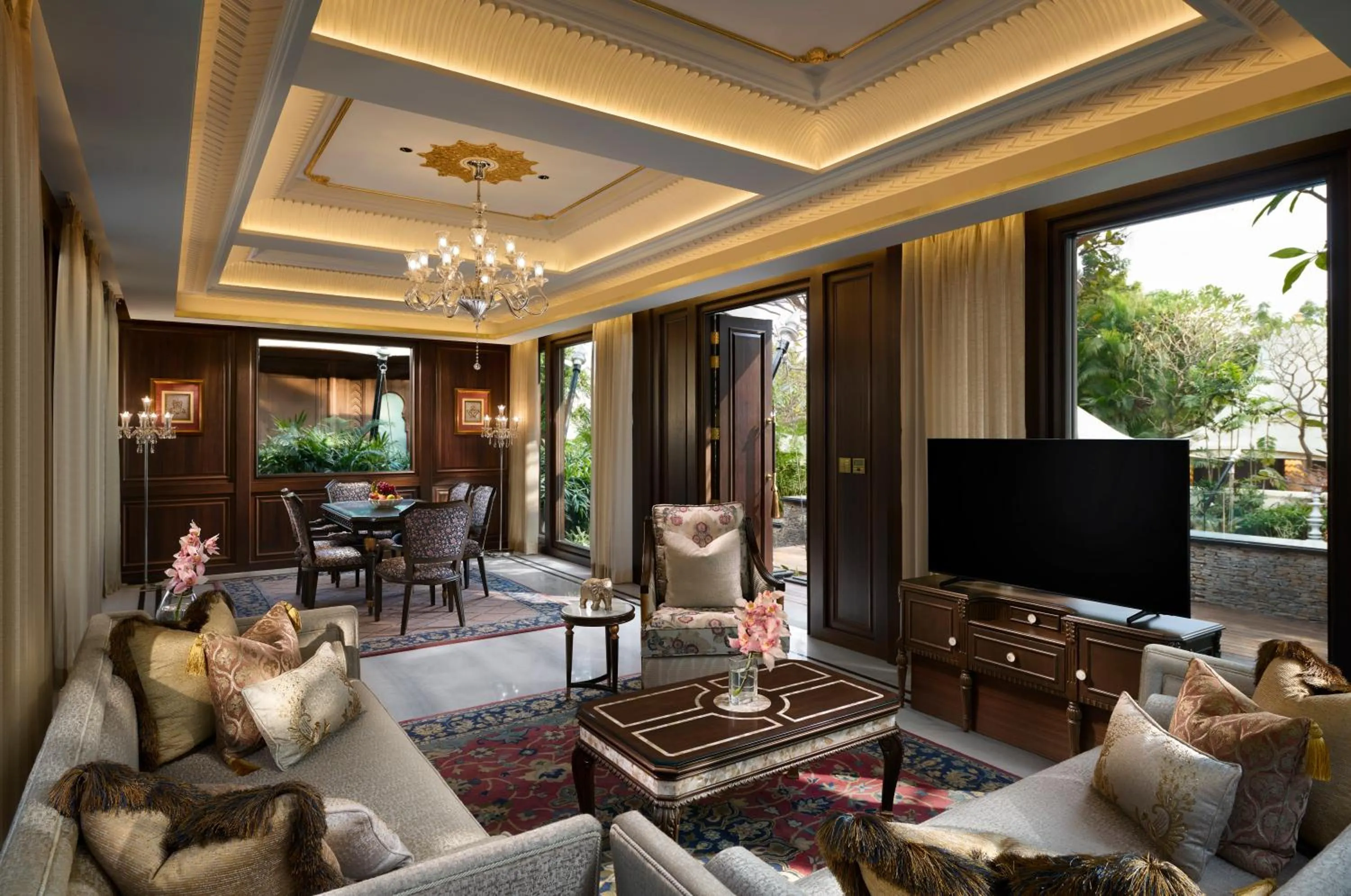 Living room in The Leela Palace Udaipur