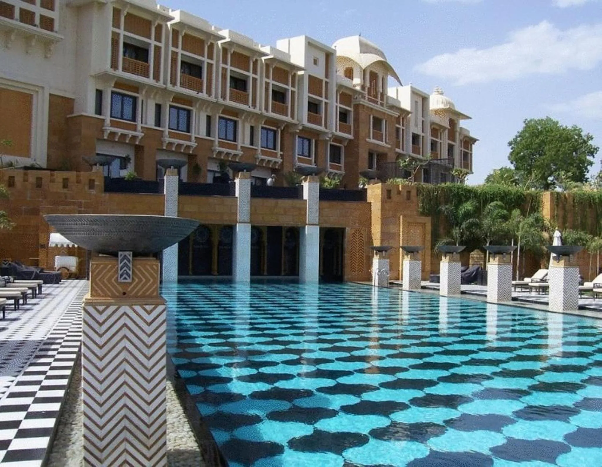 Swimming pool in The Leela Palace Udaipur