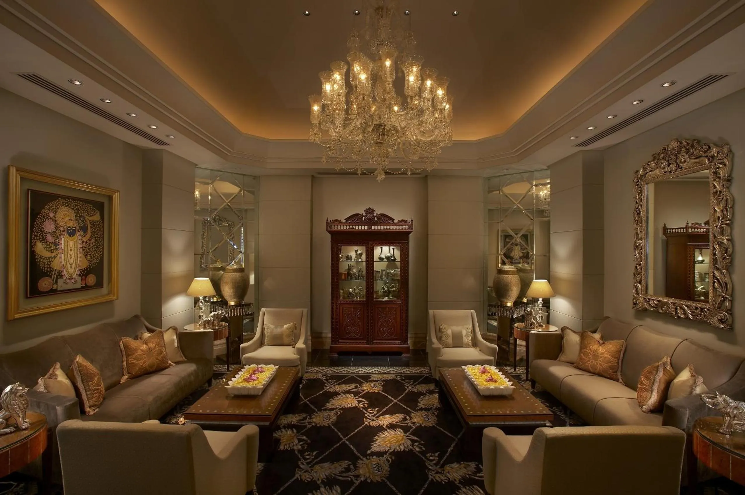 Lobby or reception in The Leela Palace Udaipur