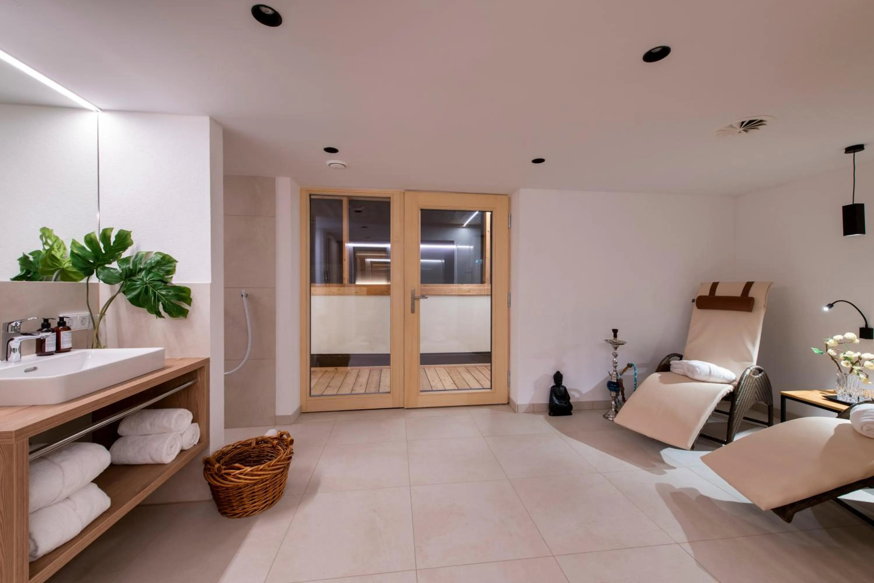 Sauna in Bühlhof Appartements