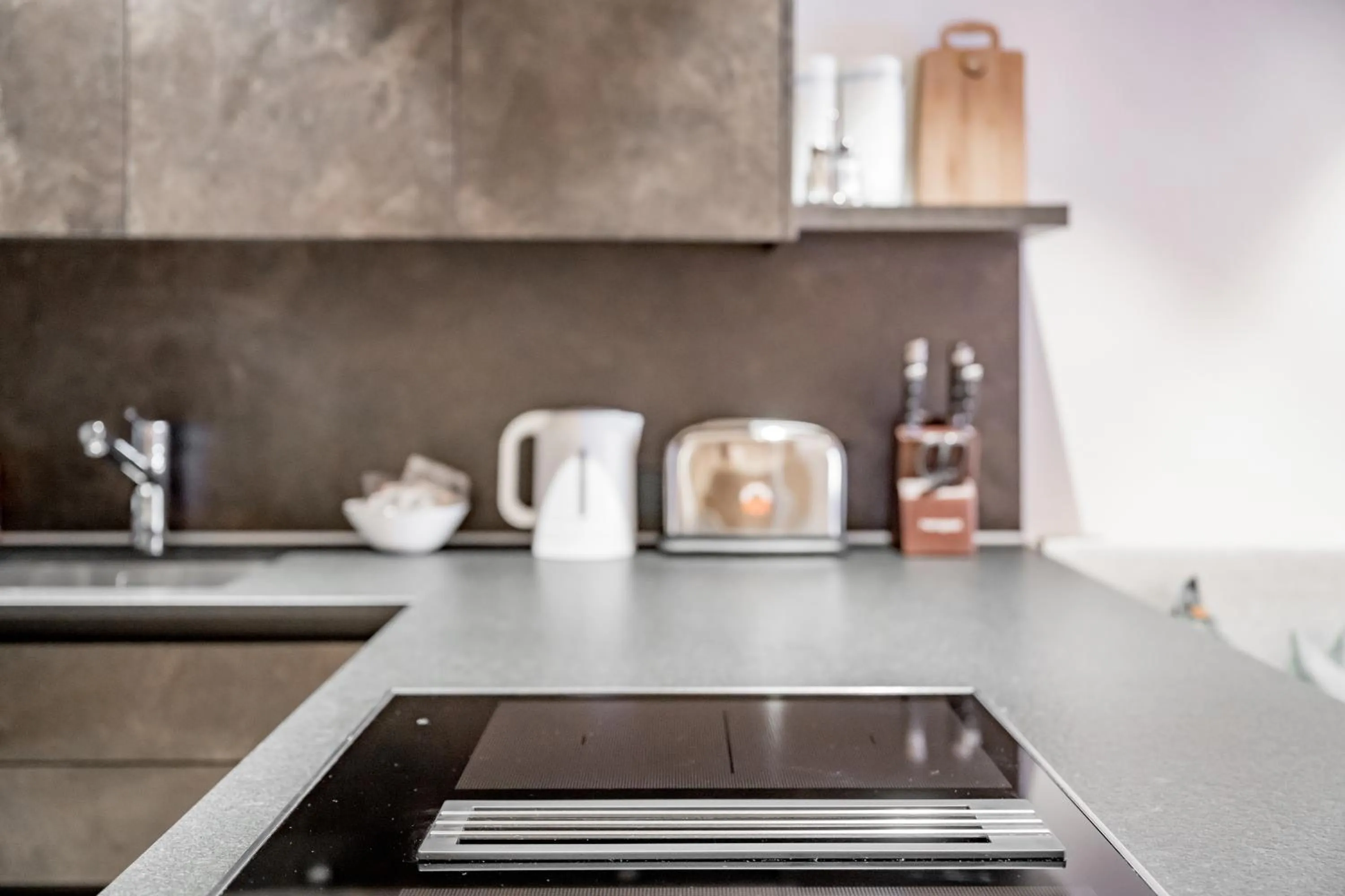 Kitchen or kitchenette in Bühlhof Appartements