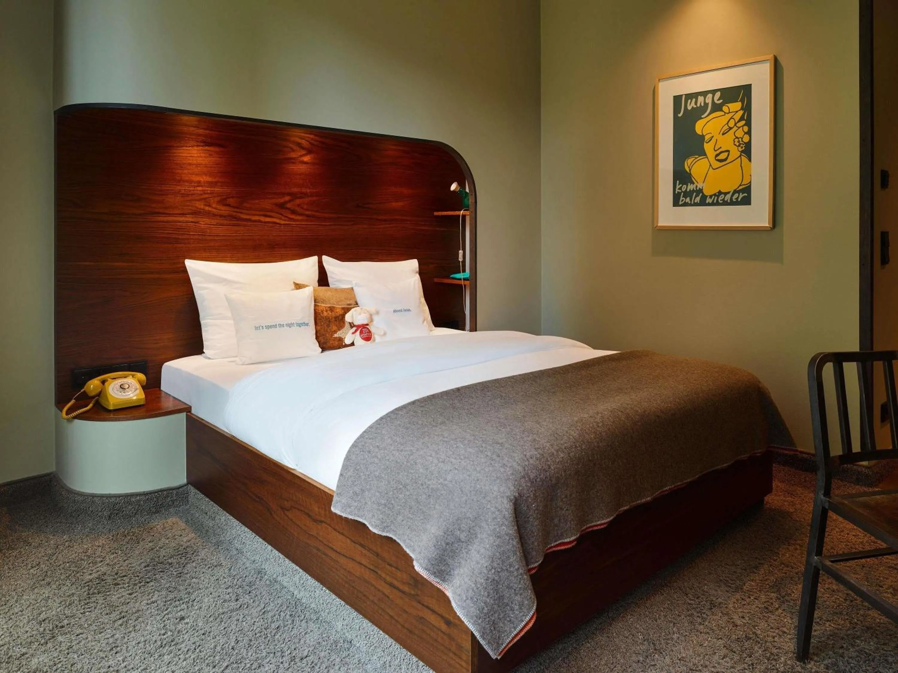 Bedroom, Bed in 25hours Hotel Hamburg HafenCity