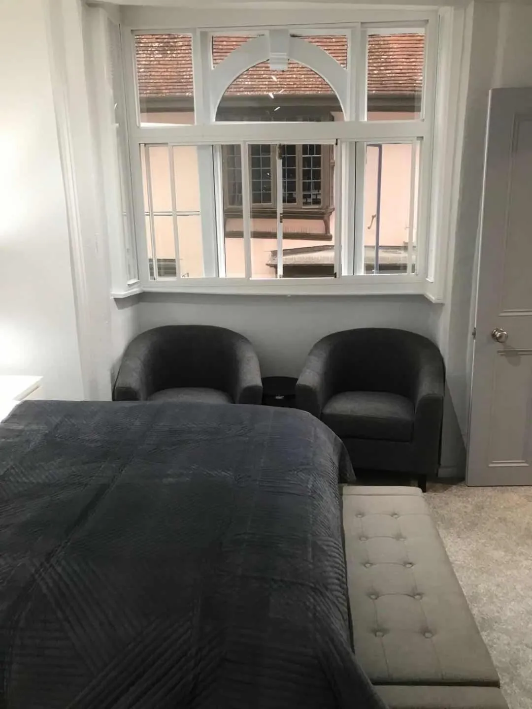 Seating area, Bed in Golden Cross Guesthouse