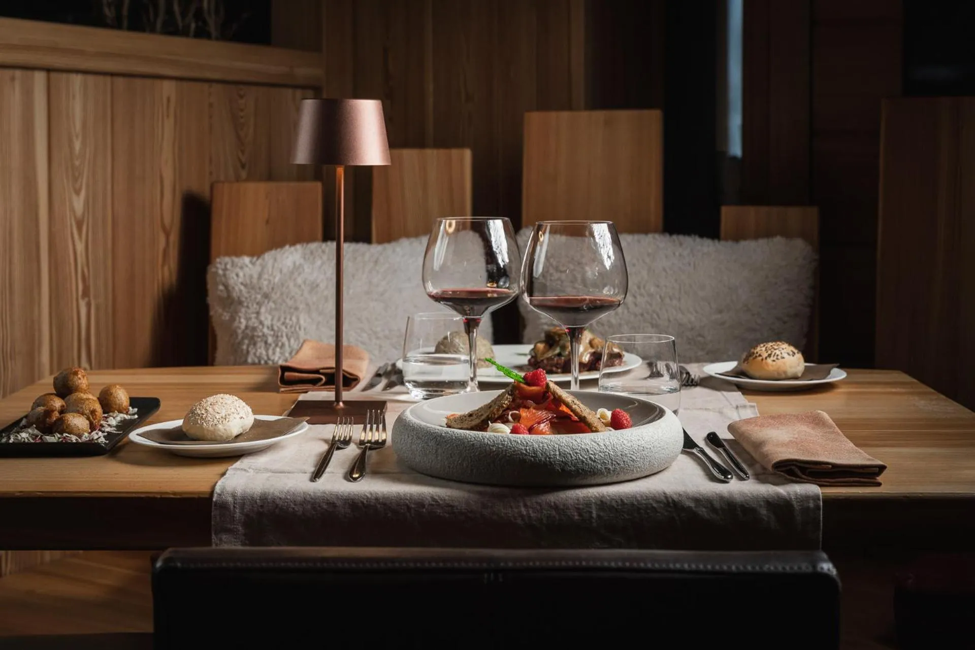 Dinner in Alpen Hotel Chalet