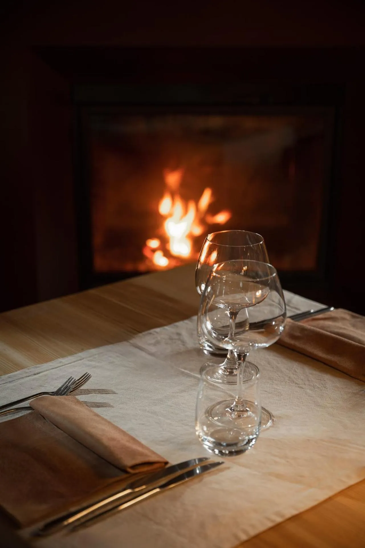 fireplace in Alpen Hotel Chalet