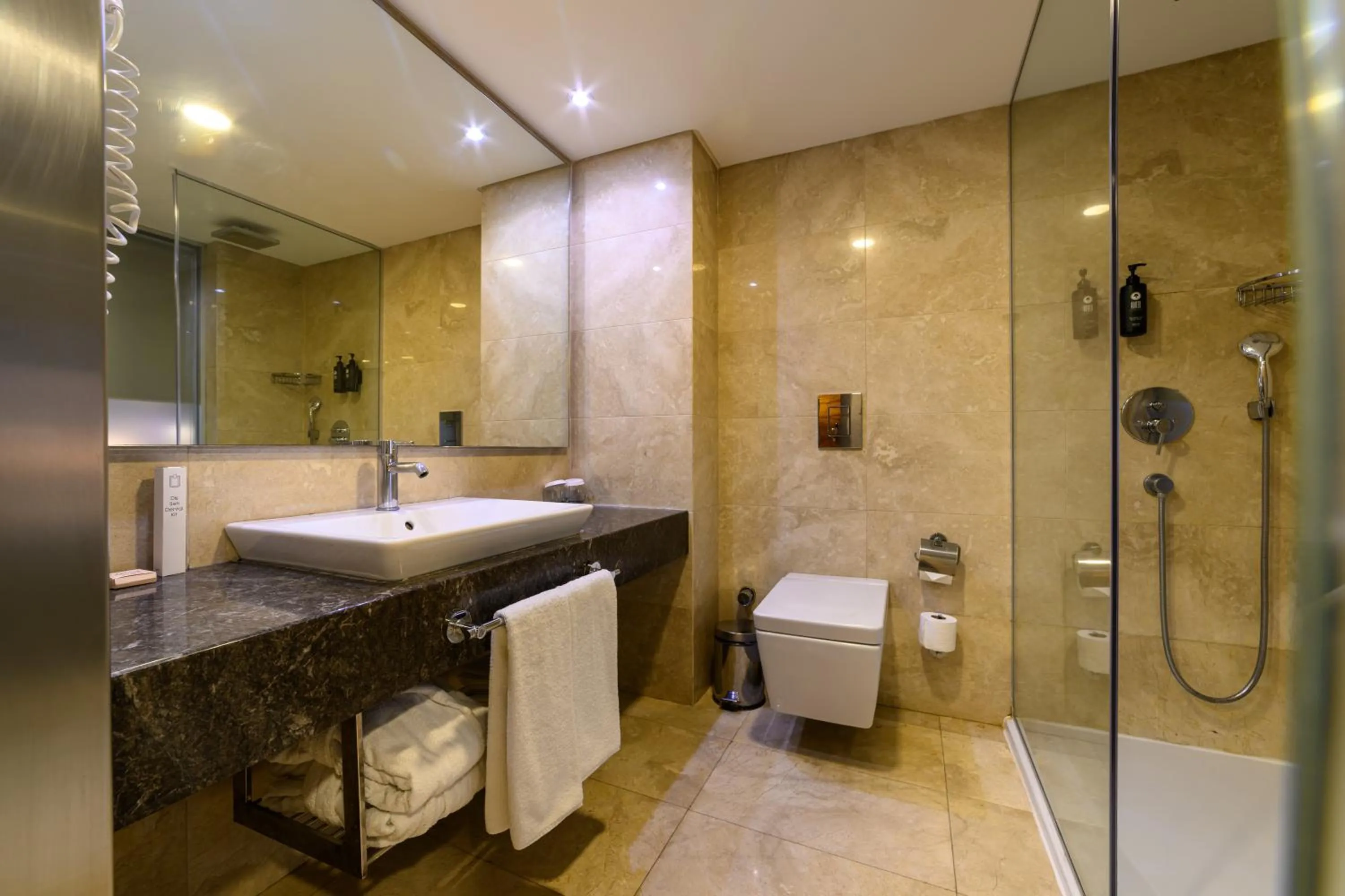 Shower in Ramada by Wyndham Istanbul Grand Bazaar