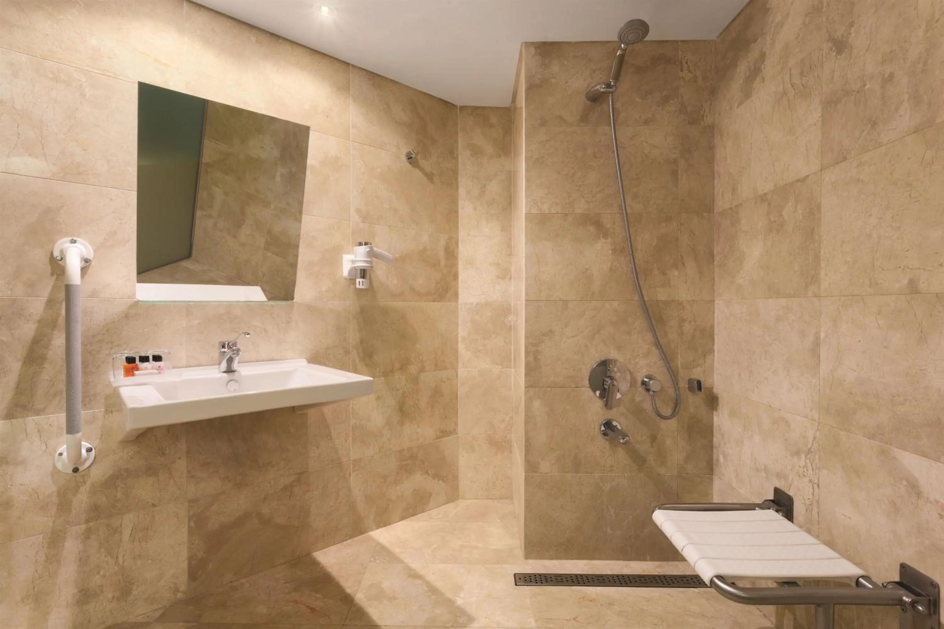Shower in Ramada by Wyndham Istanbul Grand Bazaar