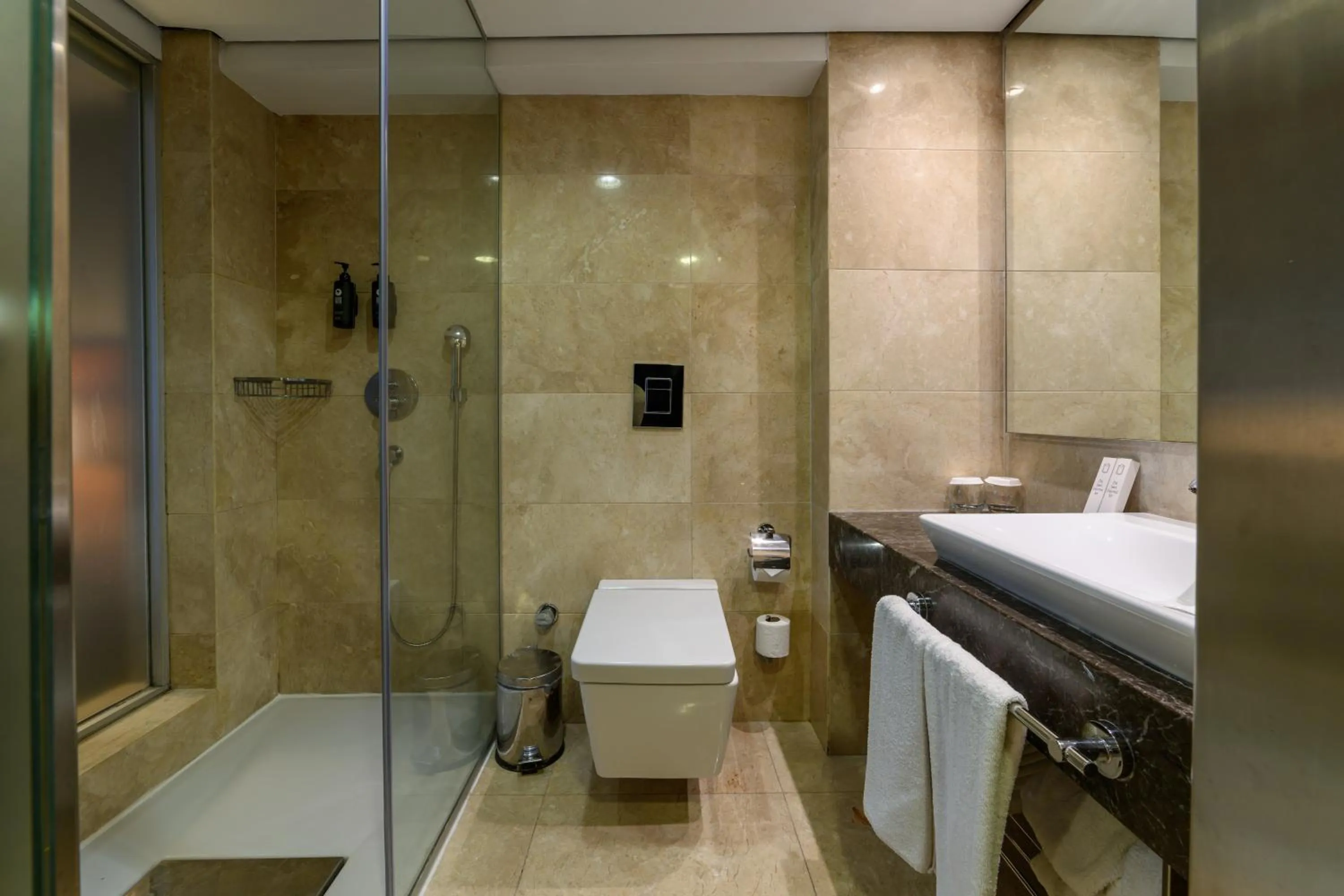 Shower in Ramada by Wyndham Istanbul Grand Bazaar
