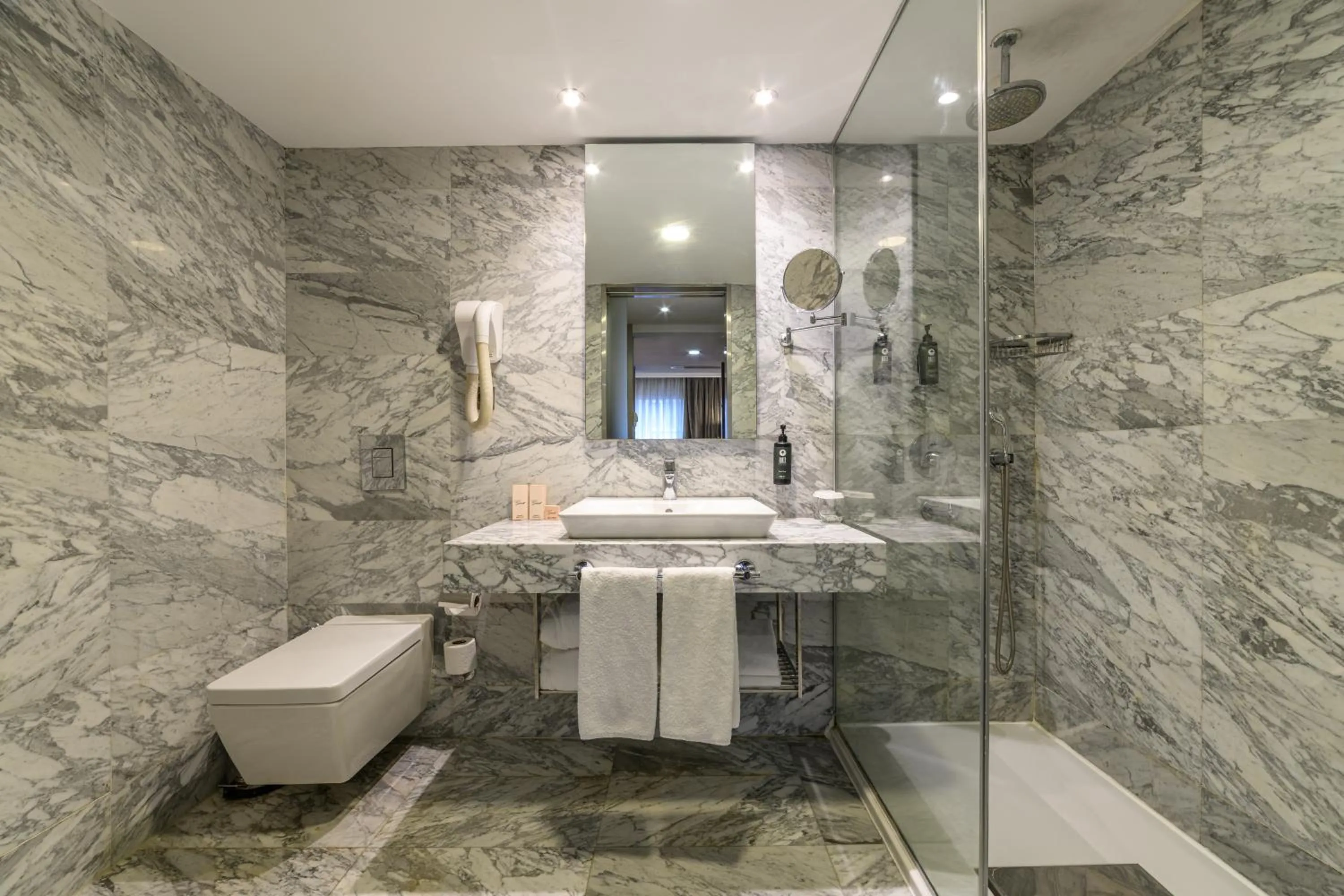 Shower in Ramada by Wyndham Istanbul Grand Bazaar