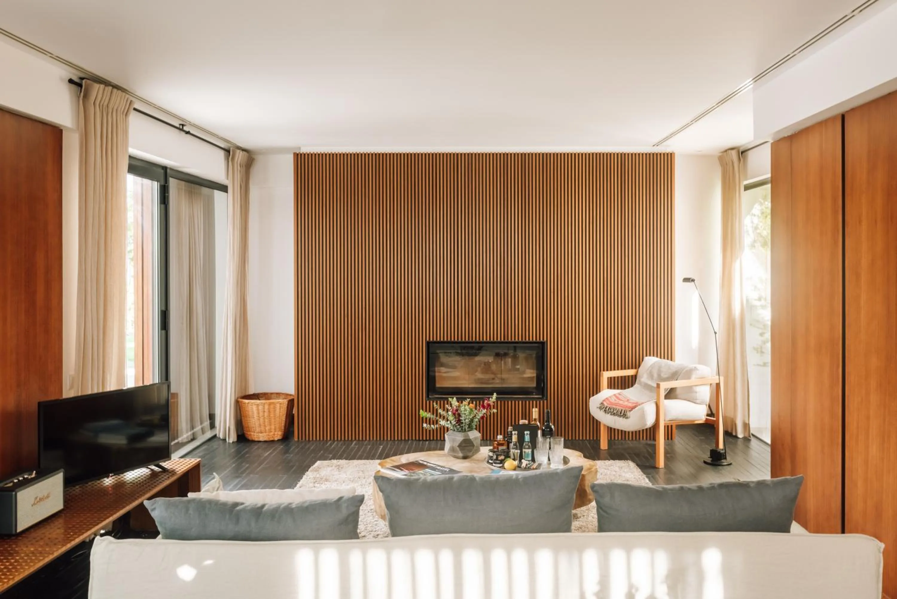 Living room in L'AND Vineyards - Relais & Châteaux