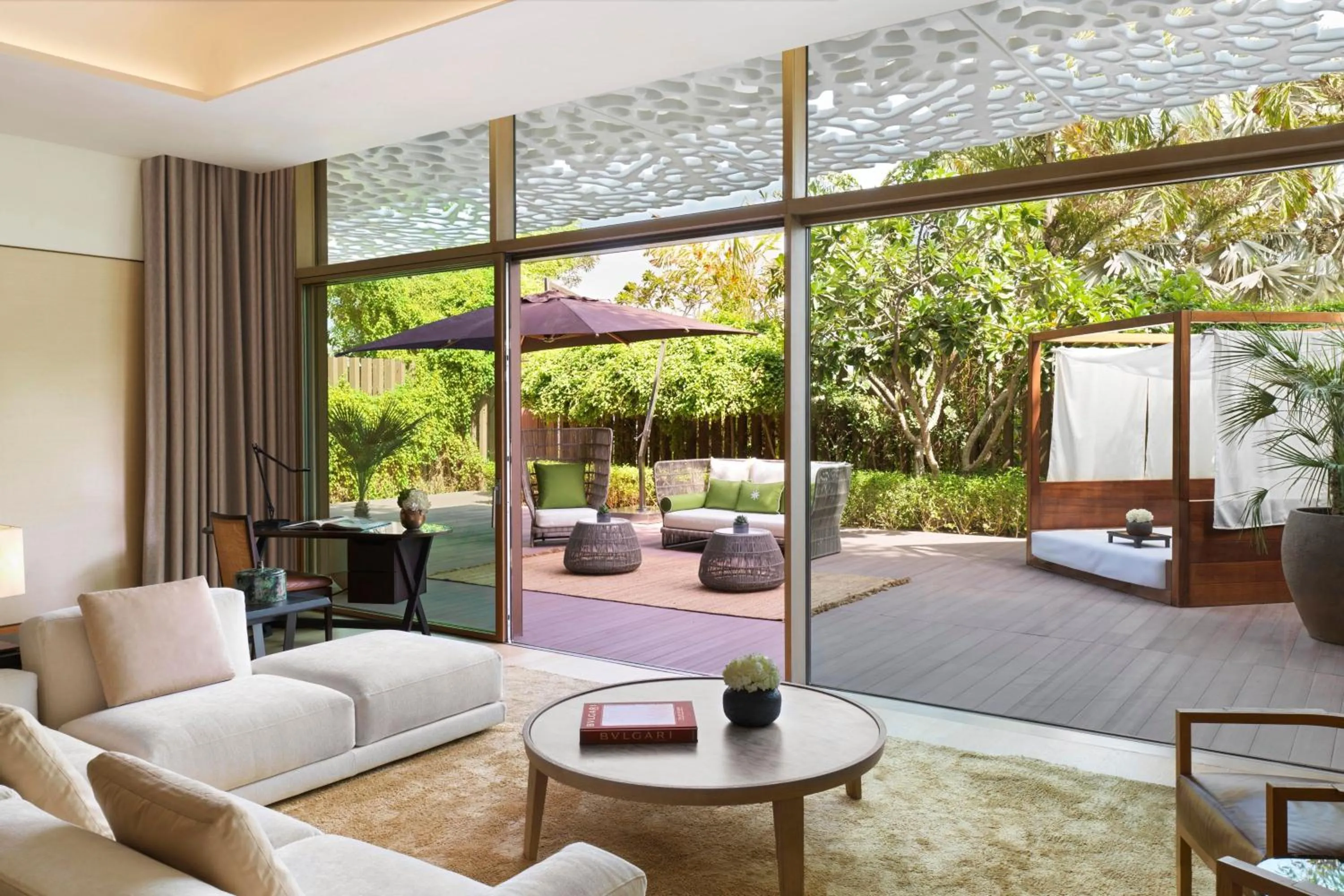 Living room in Bvlgari Resort Dubai