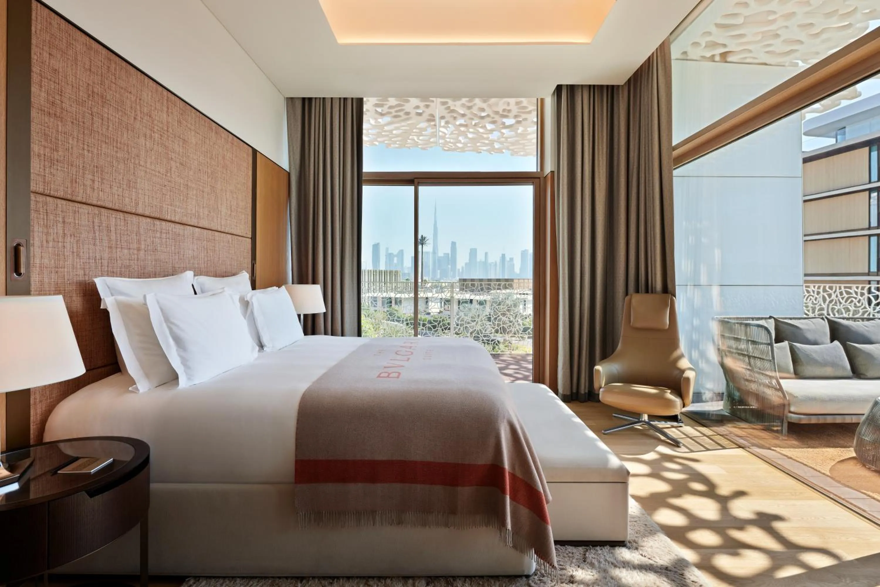 Bedroom, Bed in Bvlgari Resort Dubai