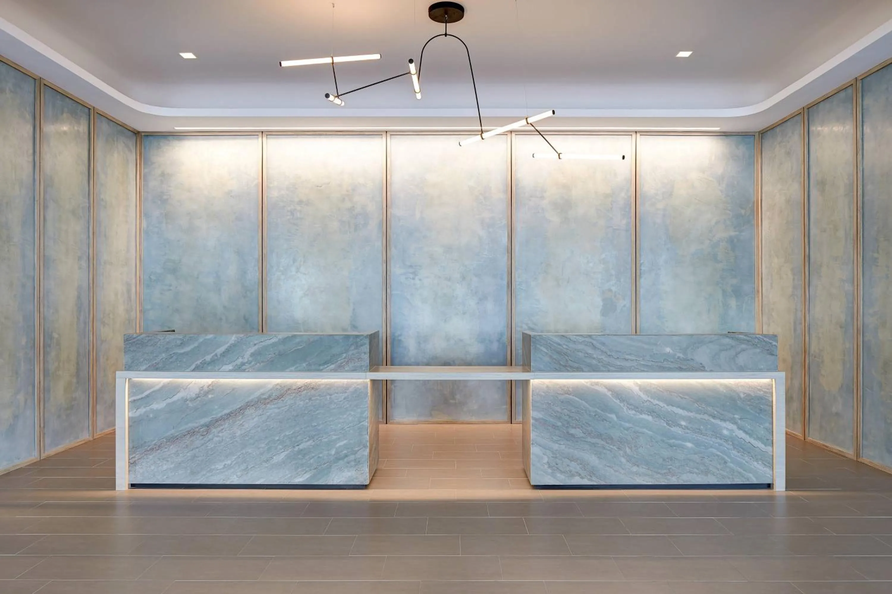 Lobby or reception, Bed in AC Hotel by Marriott Tampa Airport