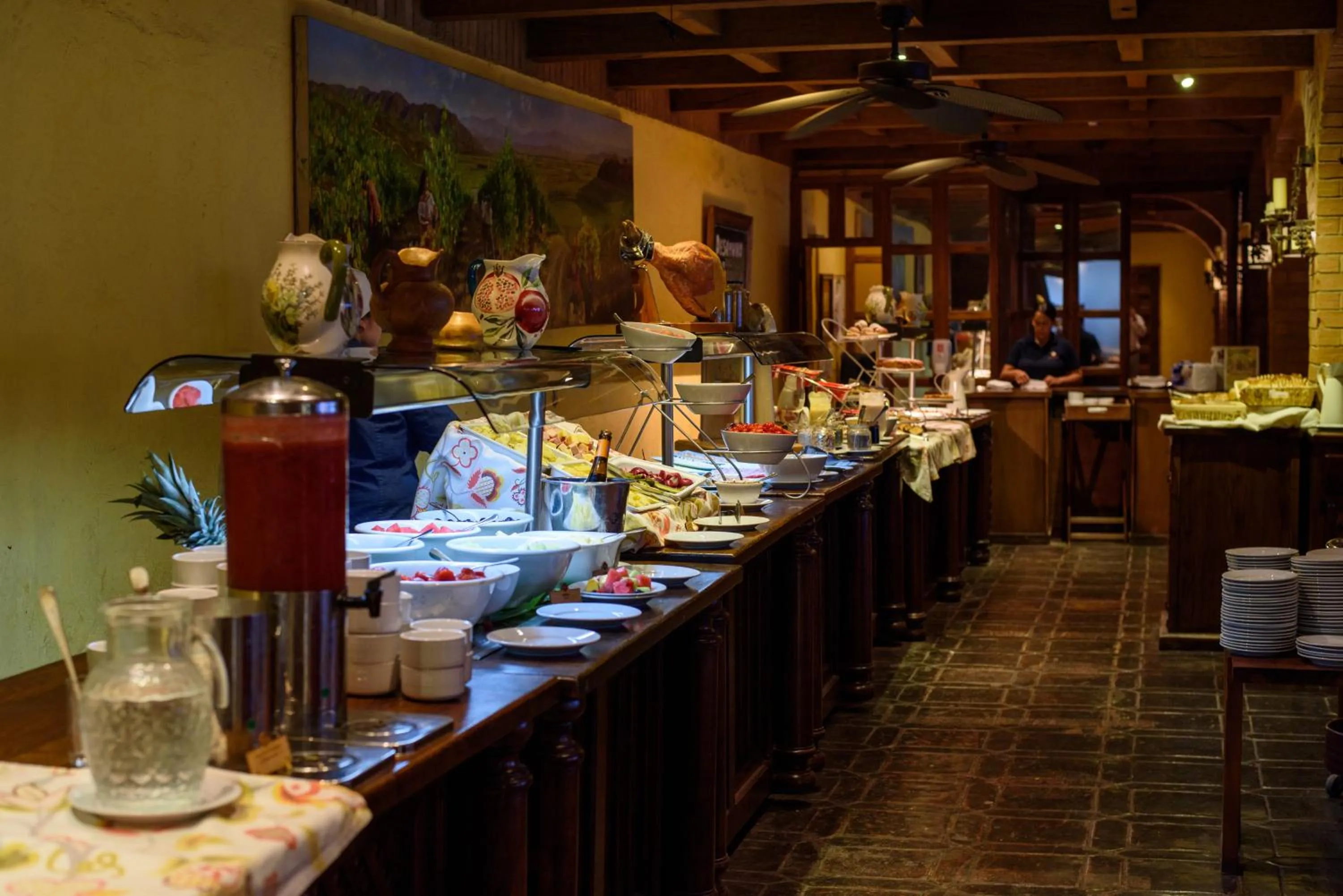 Buffet breakfast in Hotel Santa Cruz Plaza