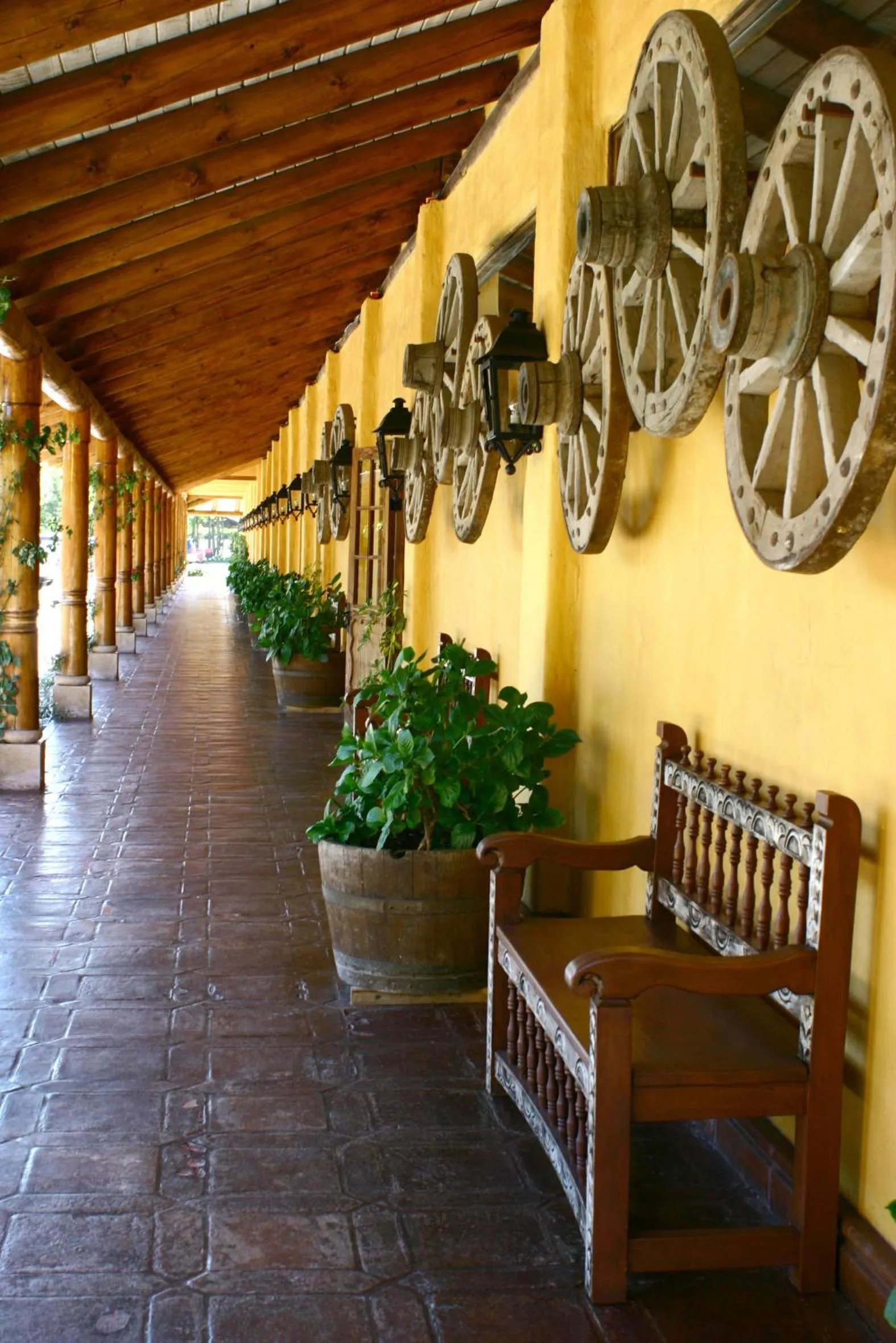 Patio in Hotel Santa Cruz Plaza