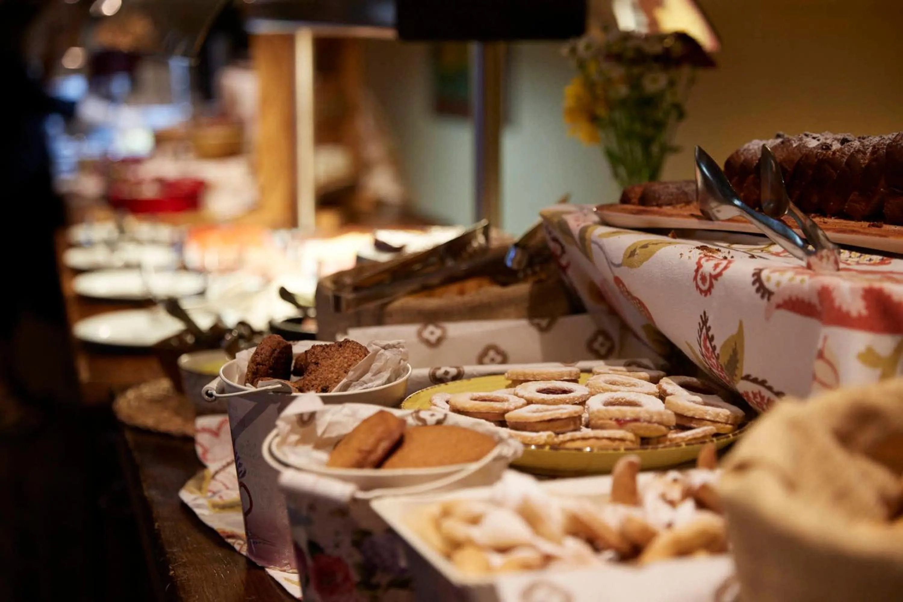 Buffet breakfast in Hotel Santa Cruz Plaza