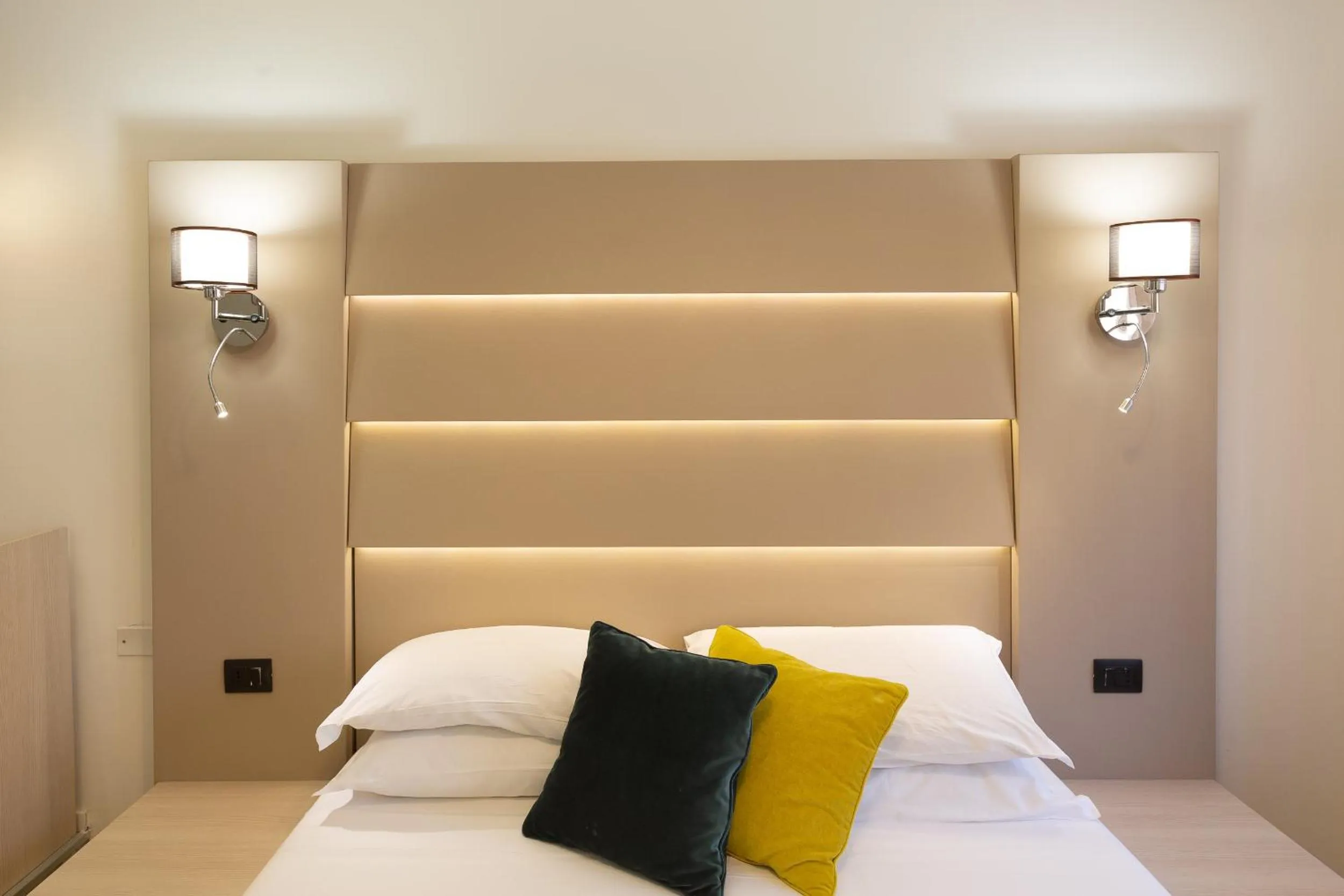 Bed in DaVinci Relais Guest House