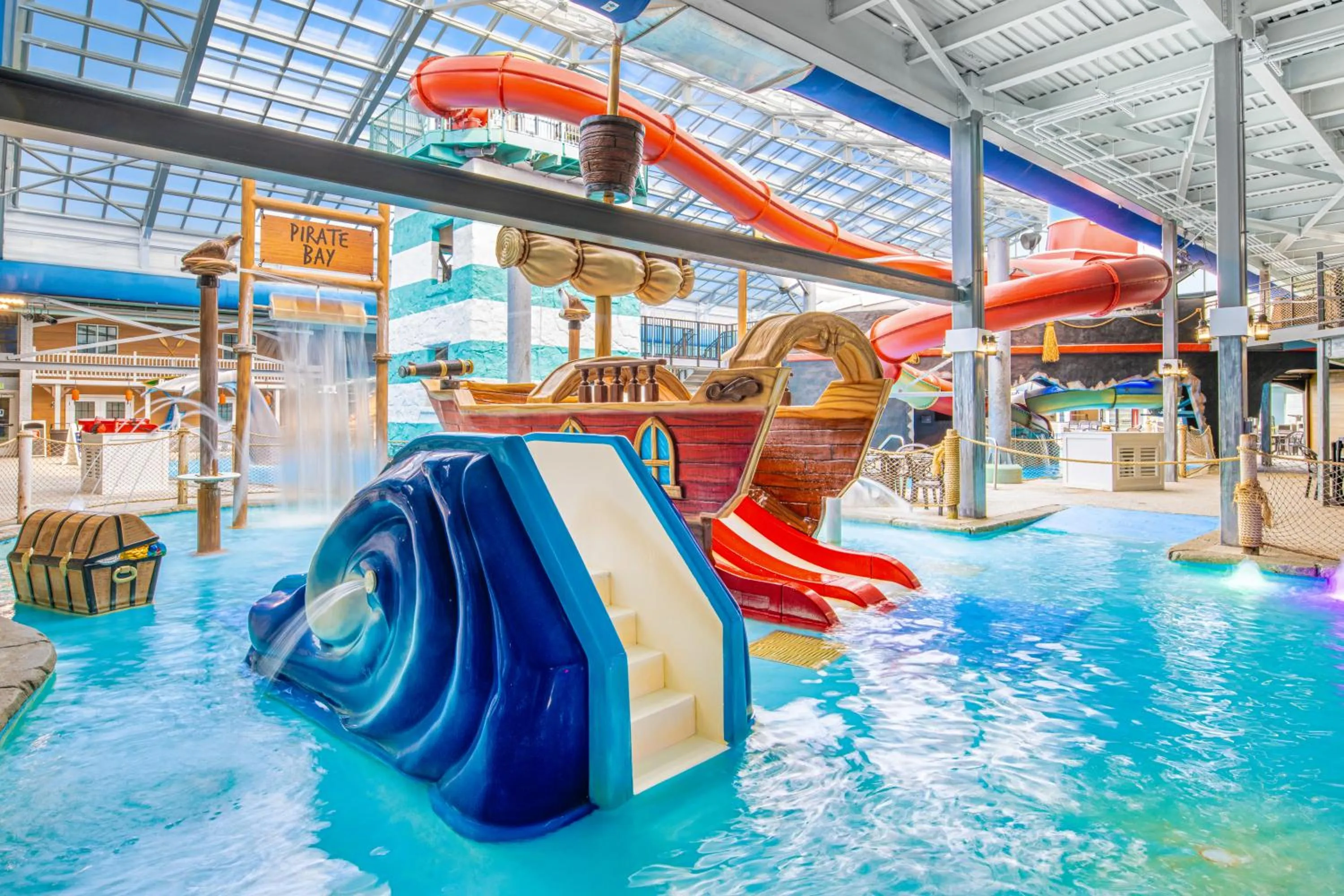 Aqua park in Margaritaville Resort Cape Cod