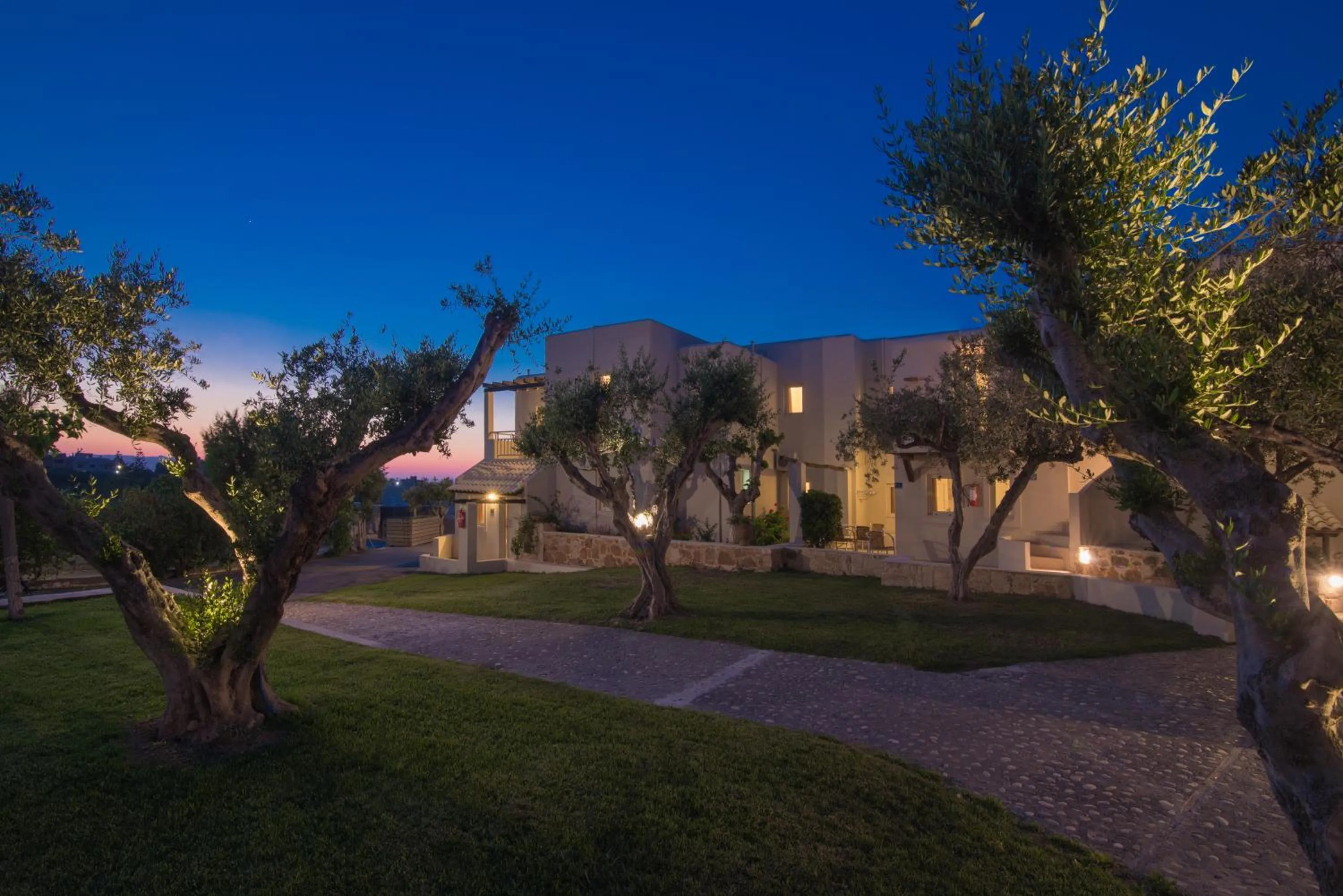 Property building in Ourania Apartments Hotel