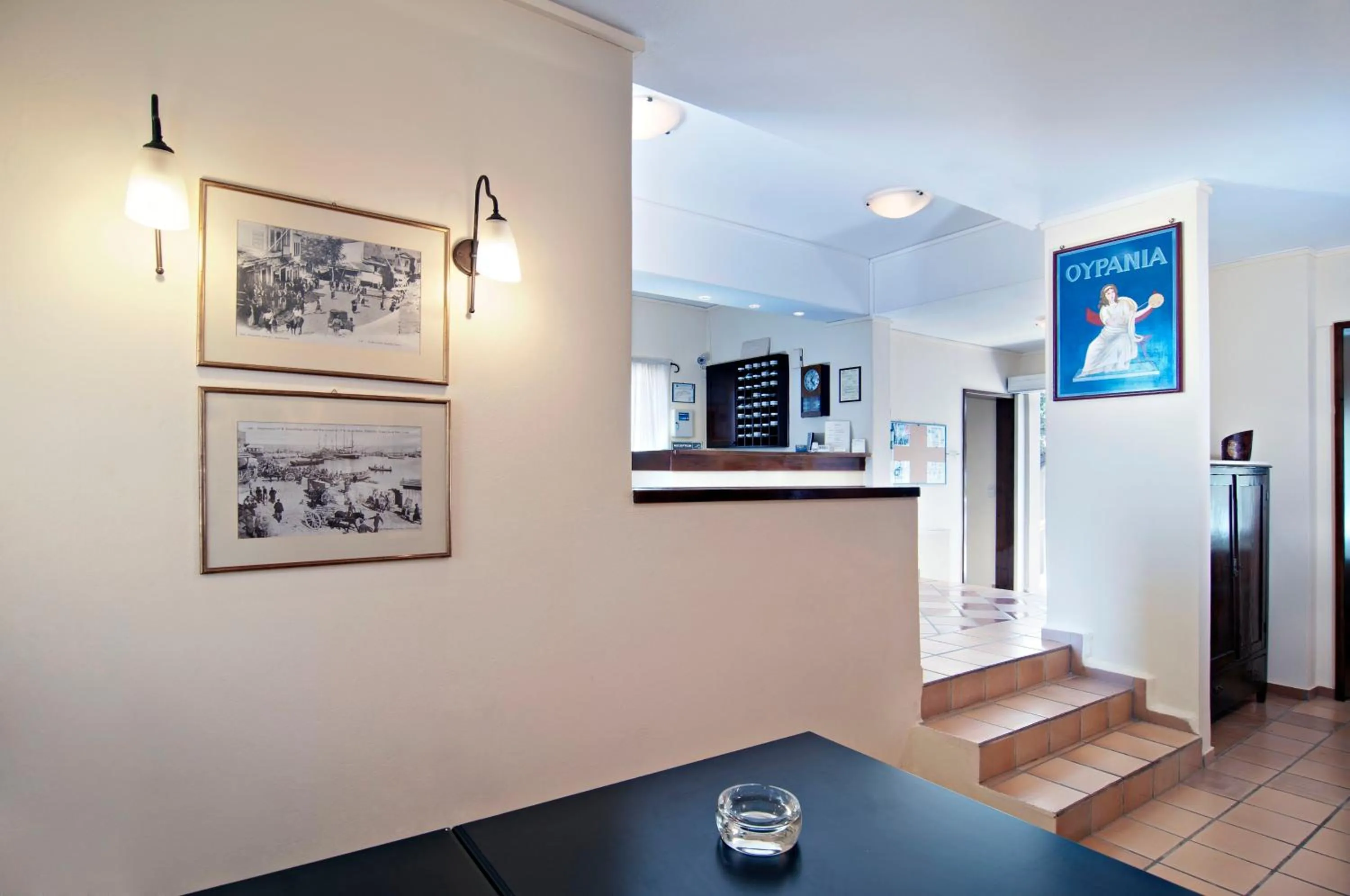 Lobby or reception in Ourania Apartments Hotel