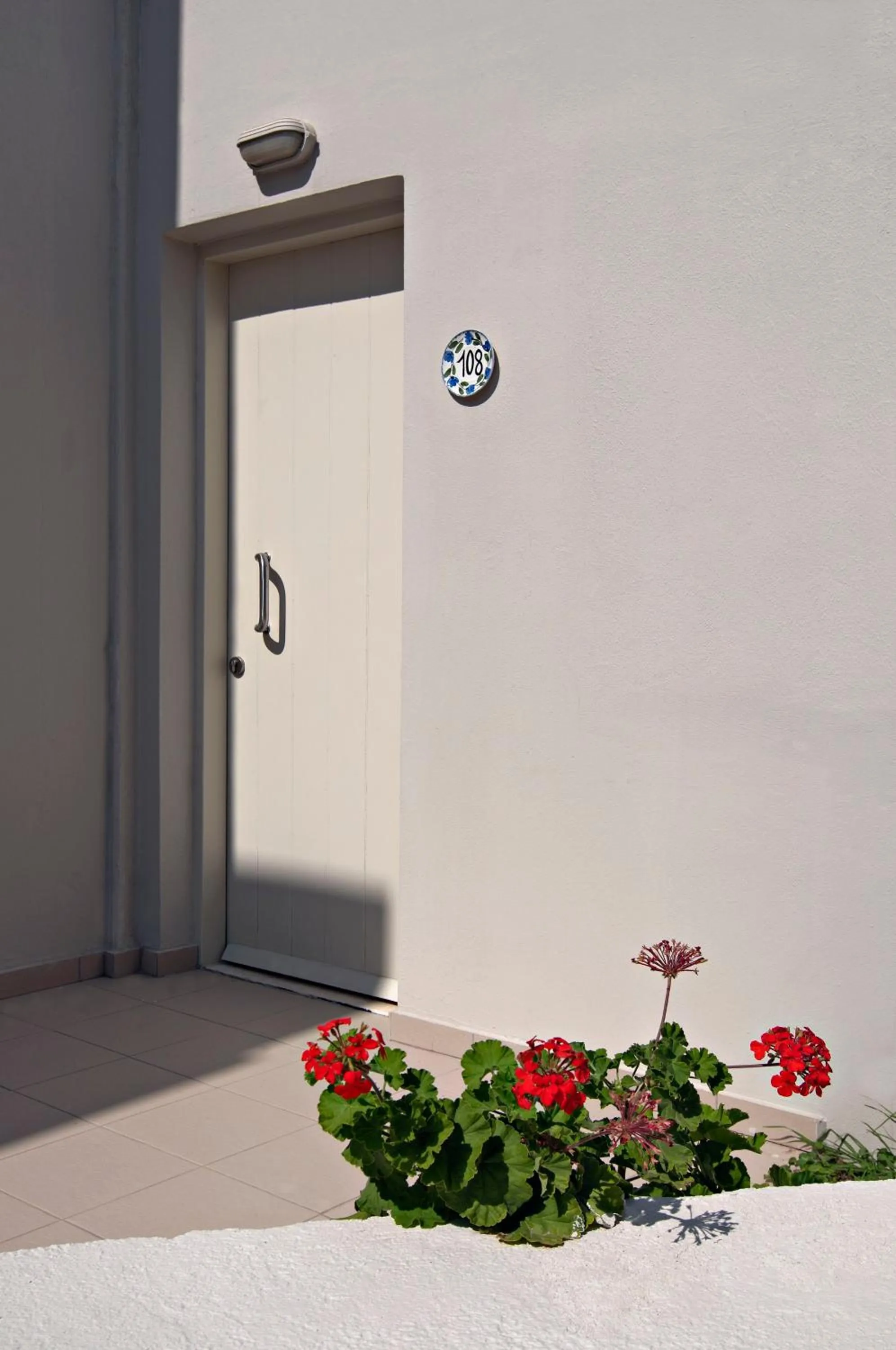 Patio in Ourania Apartments Hotel