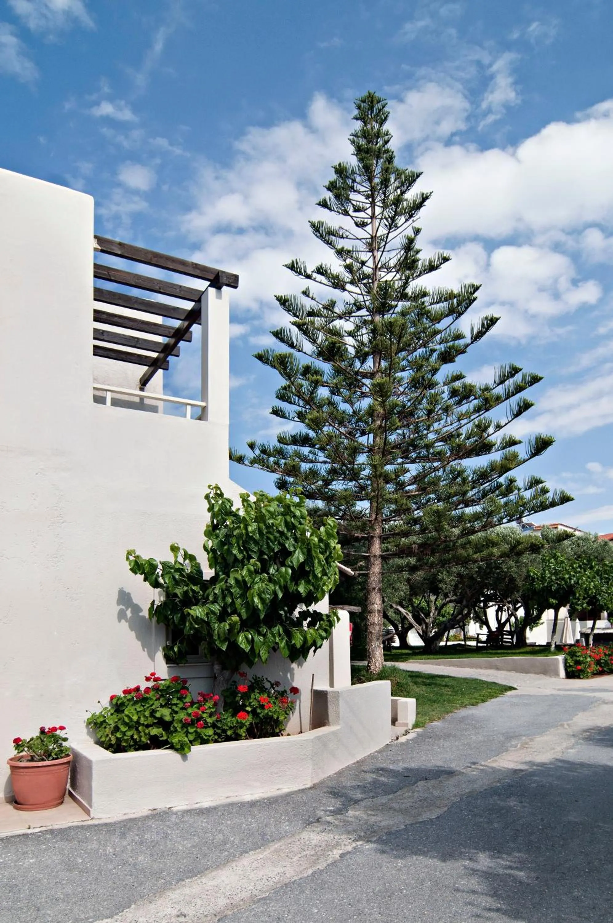 Property building in Ourania Apartments Hotel