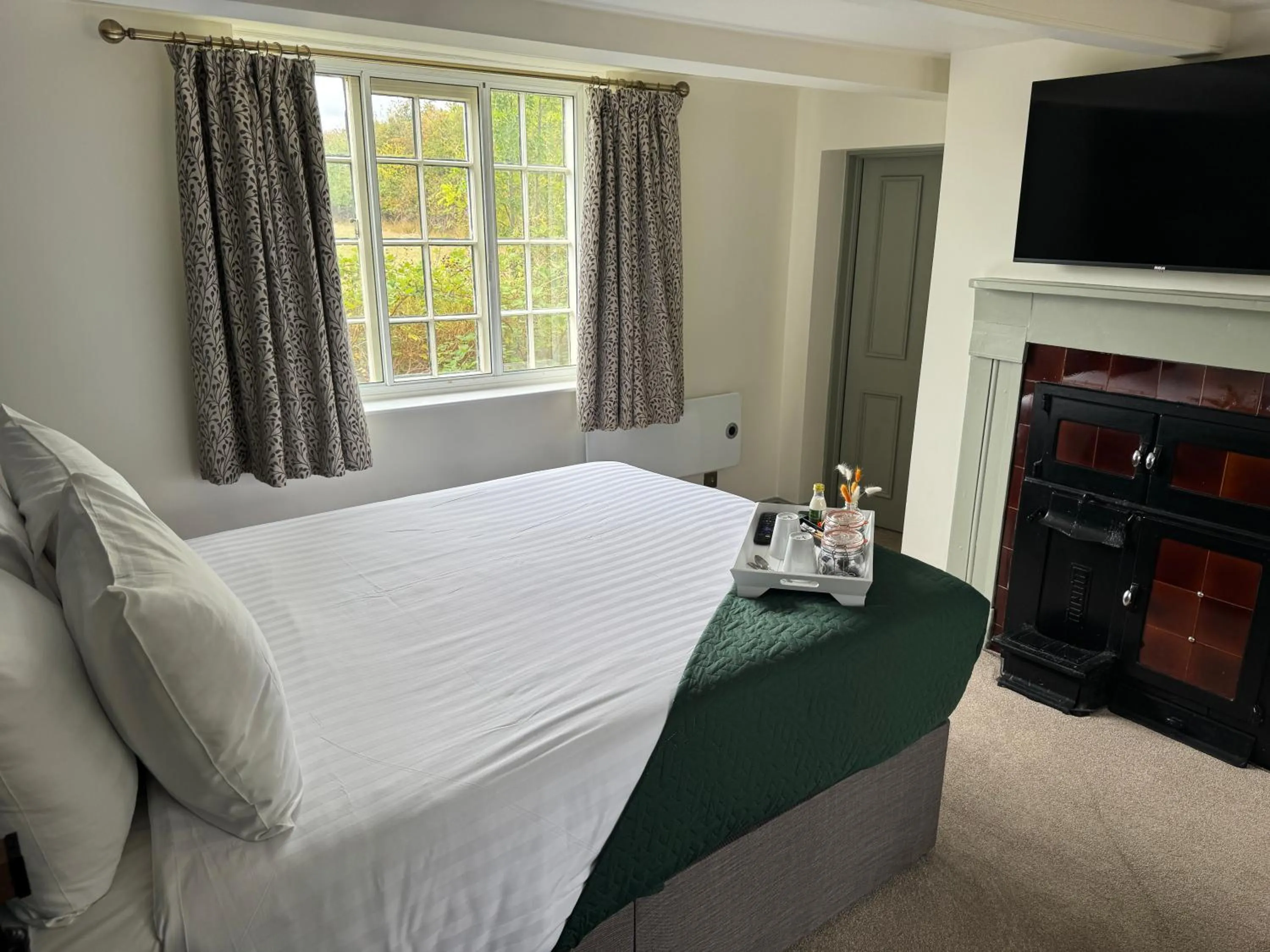 Bed in The Falcon Inn