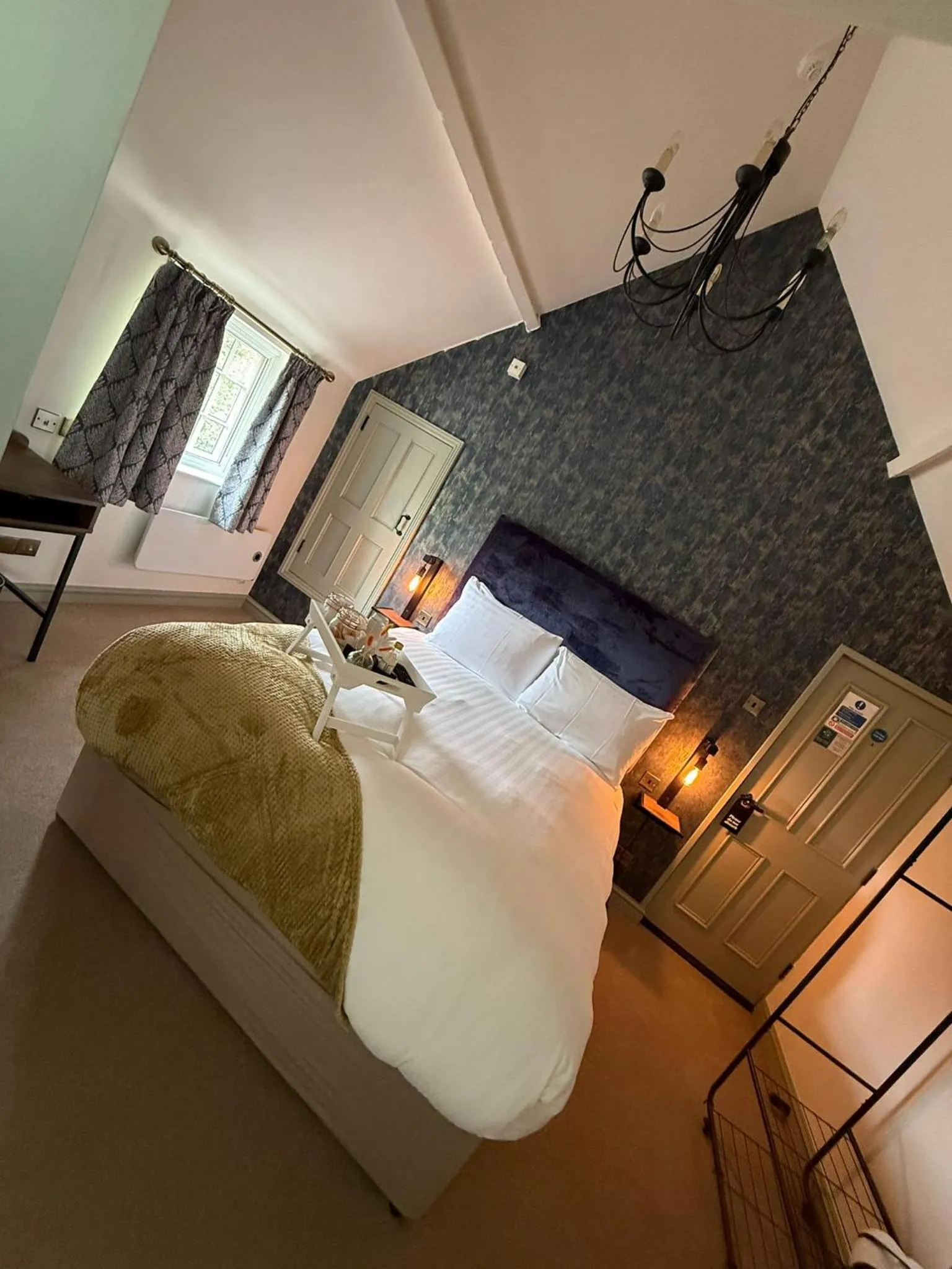 Bed in The Falcon Inn