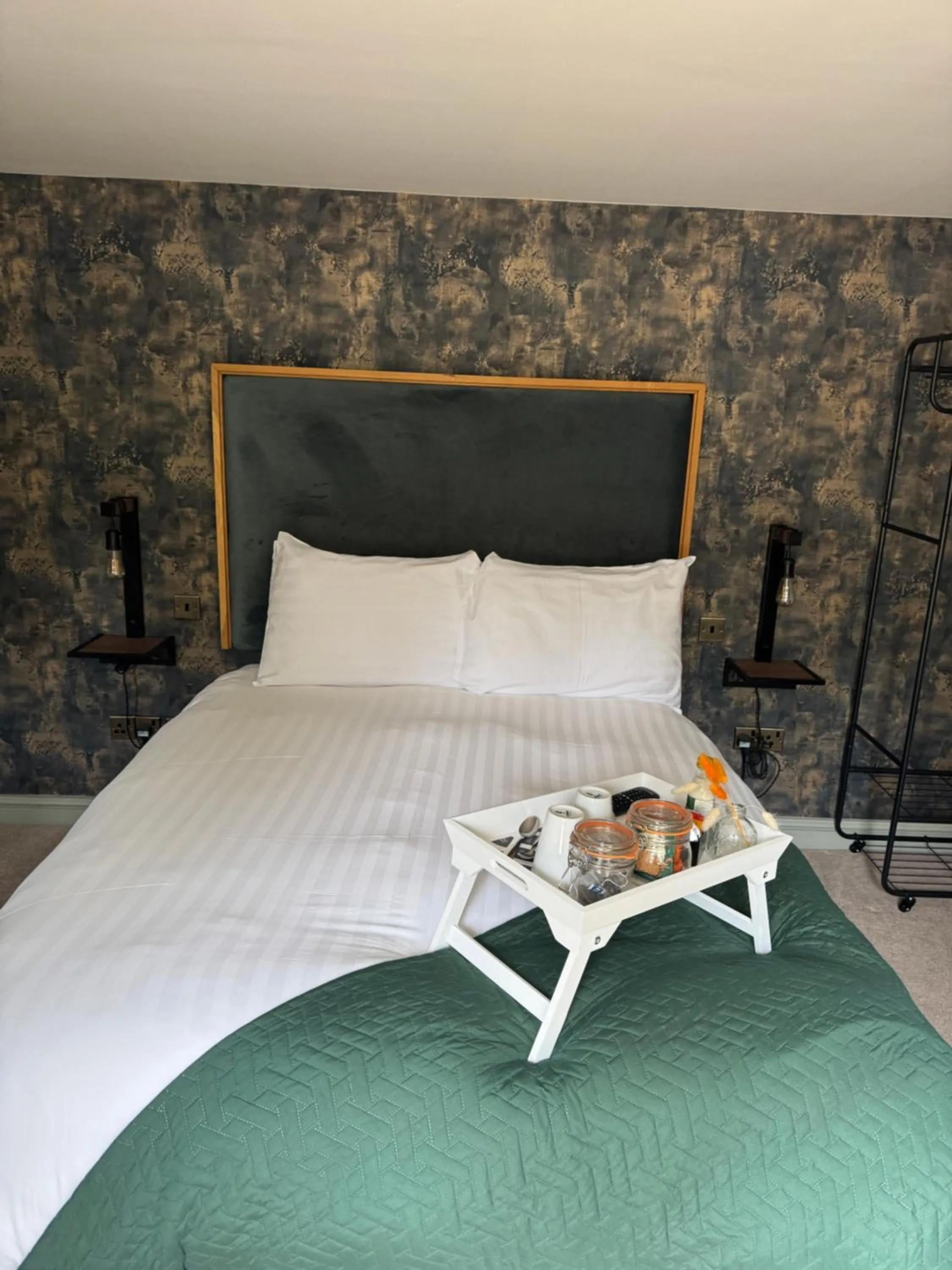 Bed in The Falcon Inn