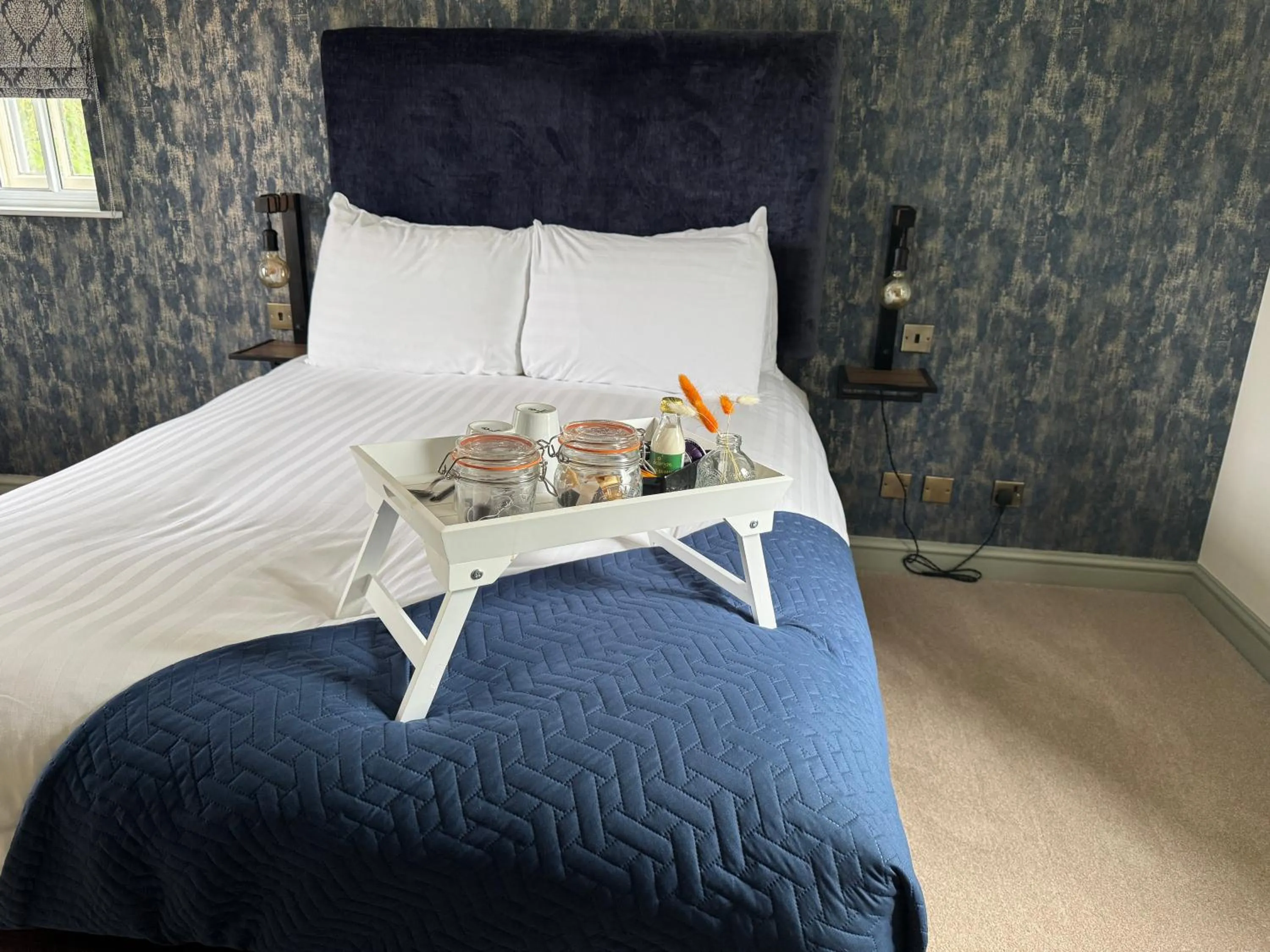 Bed in The Falcon Inn